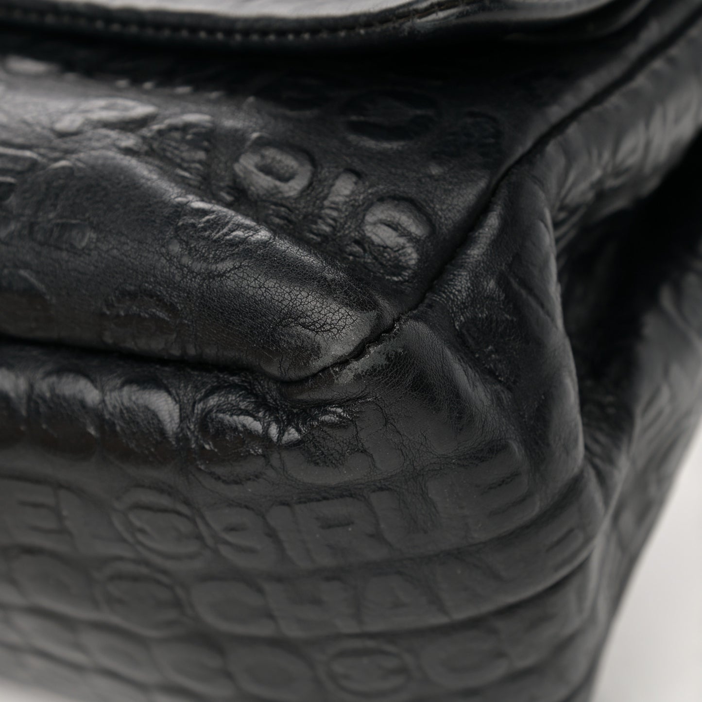 Calfskin Unlimited Jumbo Double Flap Black
