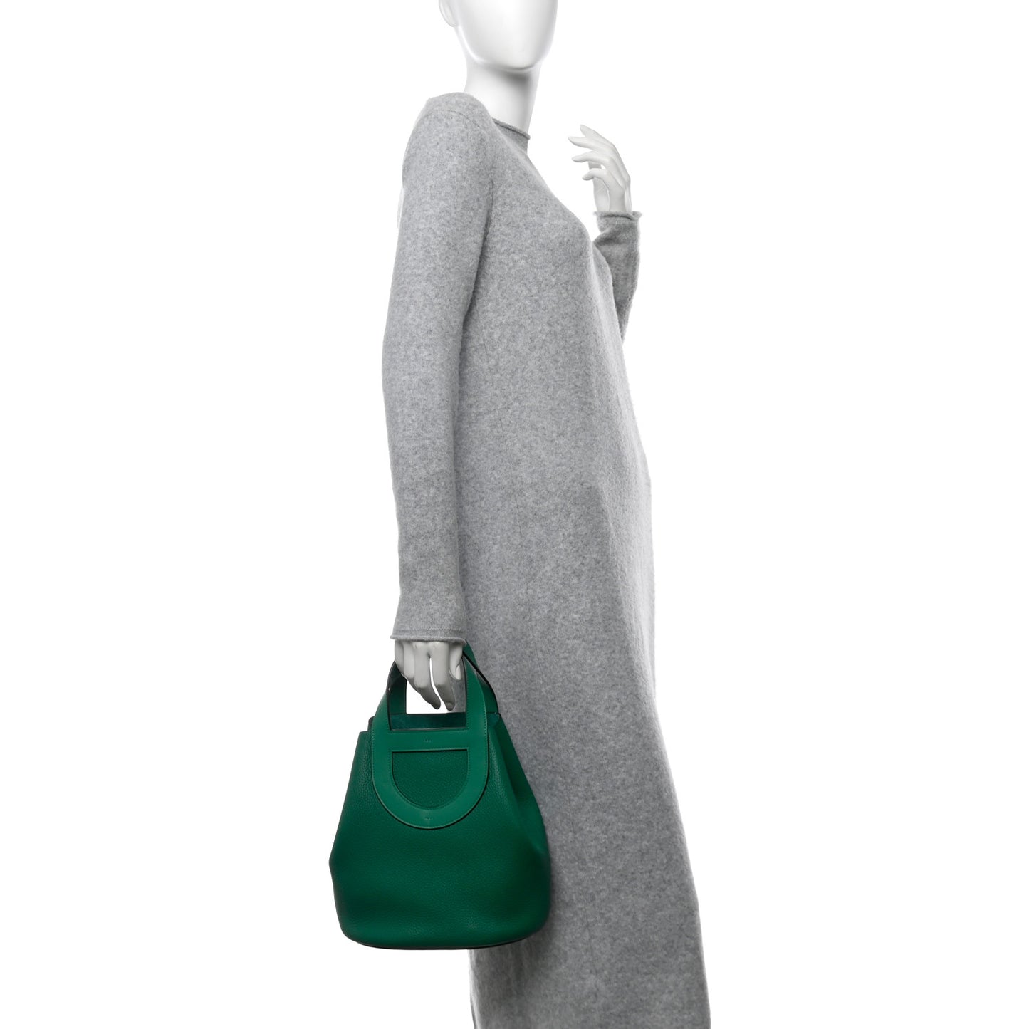Taurillon Clemence Swift In-The-Loop 23 Bag Vert Vertigo