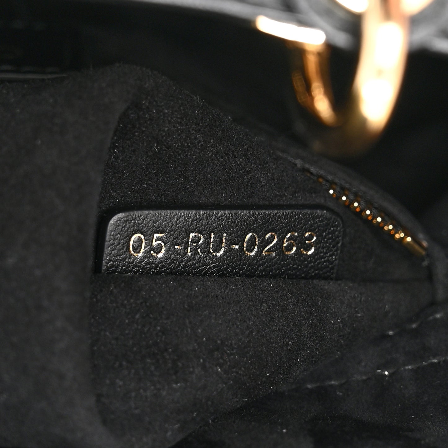 Lambskin Cannage Small My ABCDior Lady Dior Black