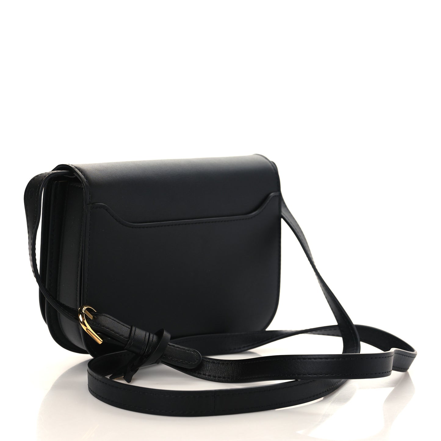 Olen Calfskin Small Lingot Crossbody Black