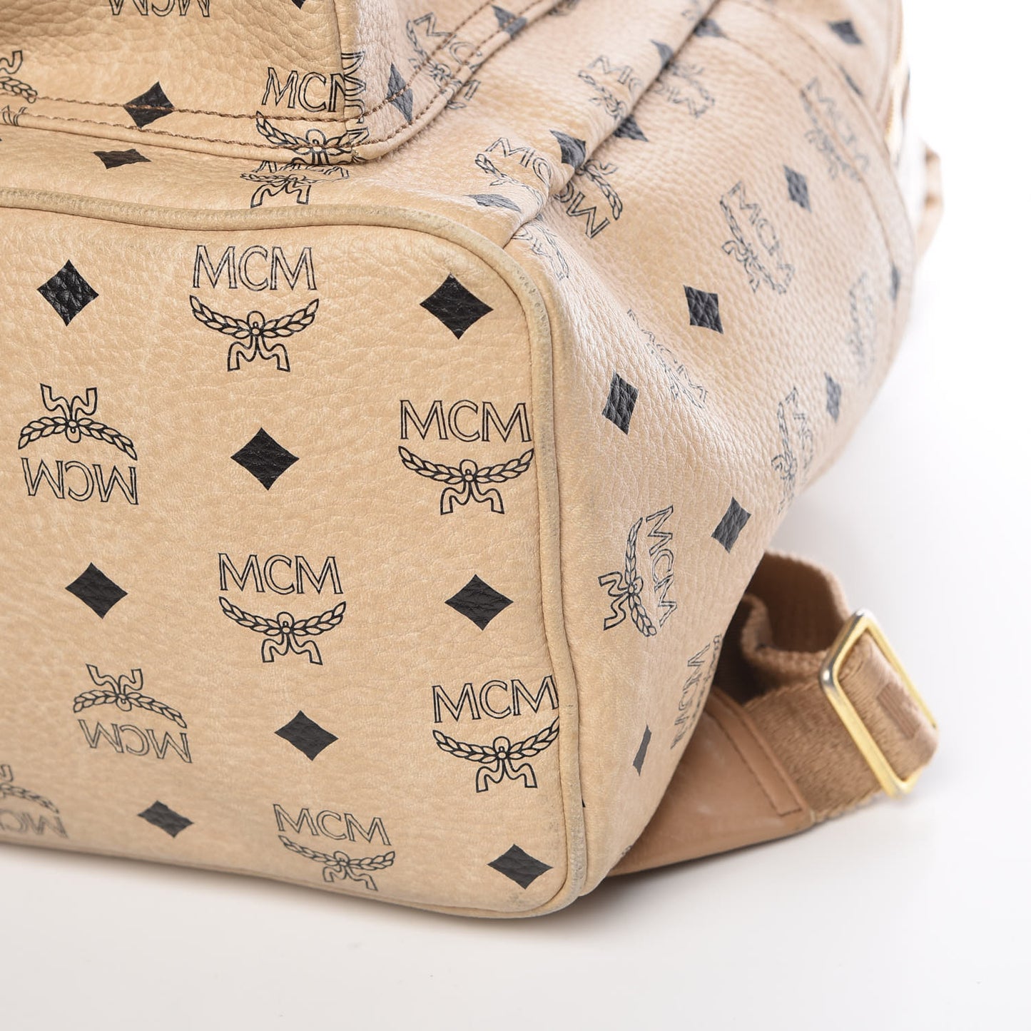 Visetos Medium Studded Stark Backpack Beige