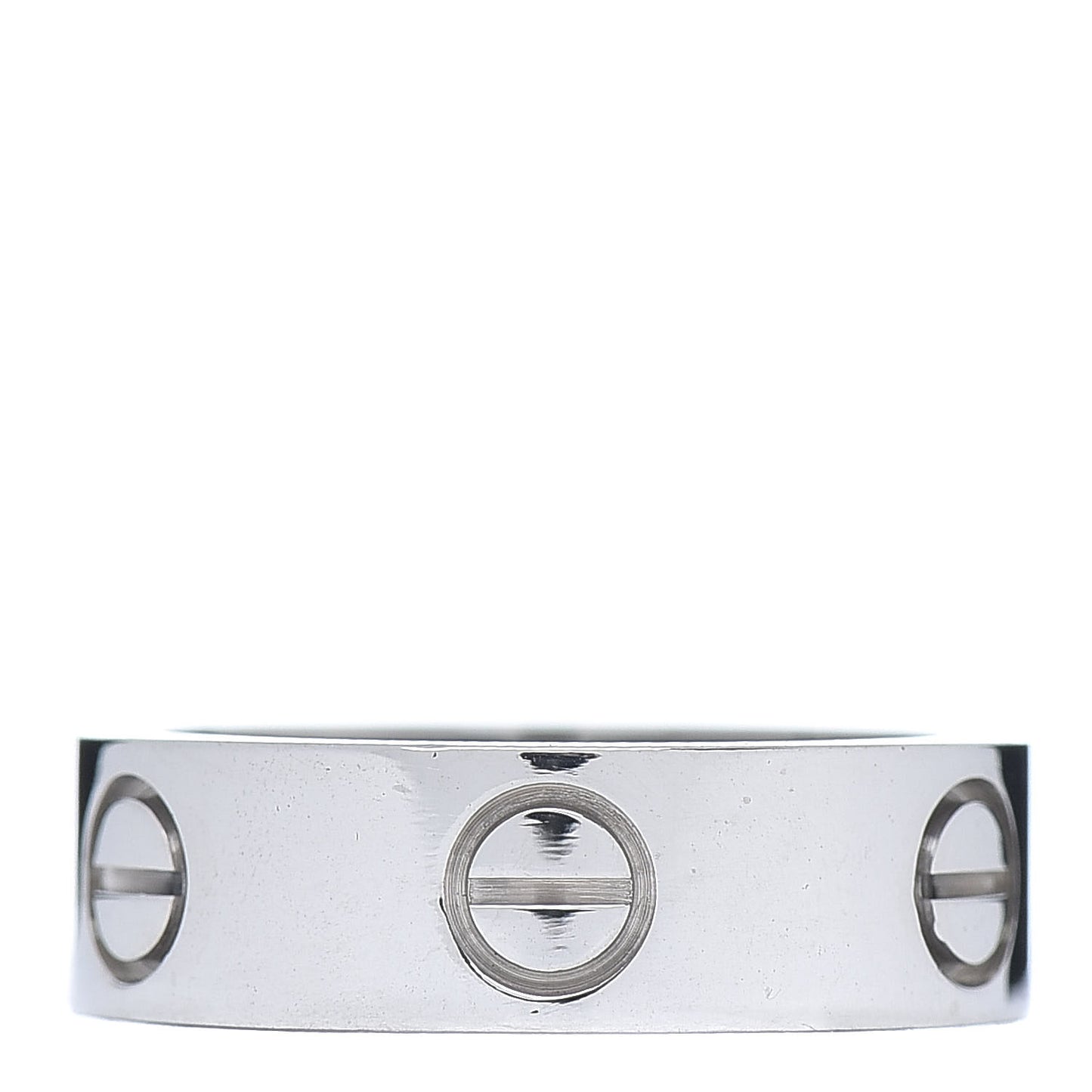 18K White Gold 5.5mm LOVE Ring 50 5.25