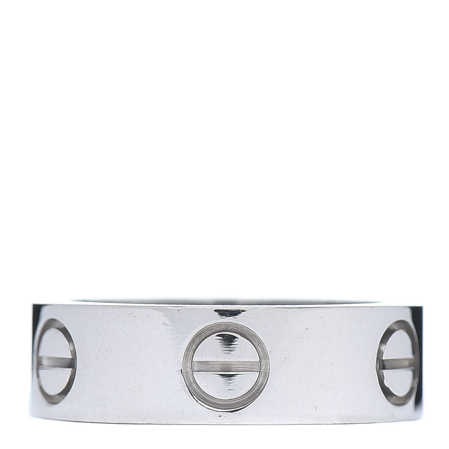 Cartier 18K White Gold 5.5mm LOVE Ring 50 5.25 1 of 4