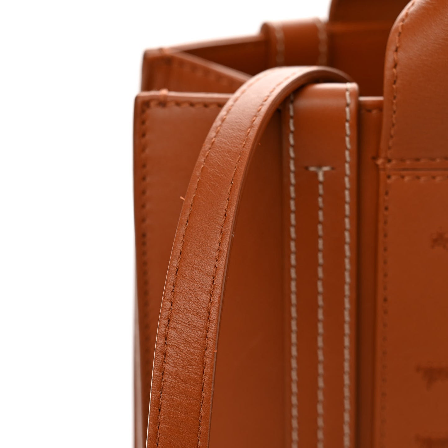 Calfskin Small Woody Tote Caramel