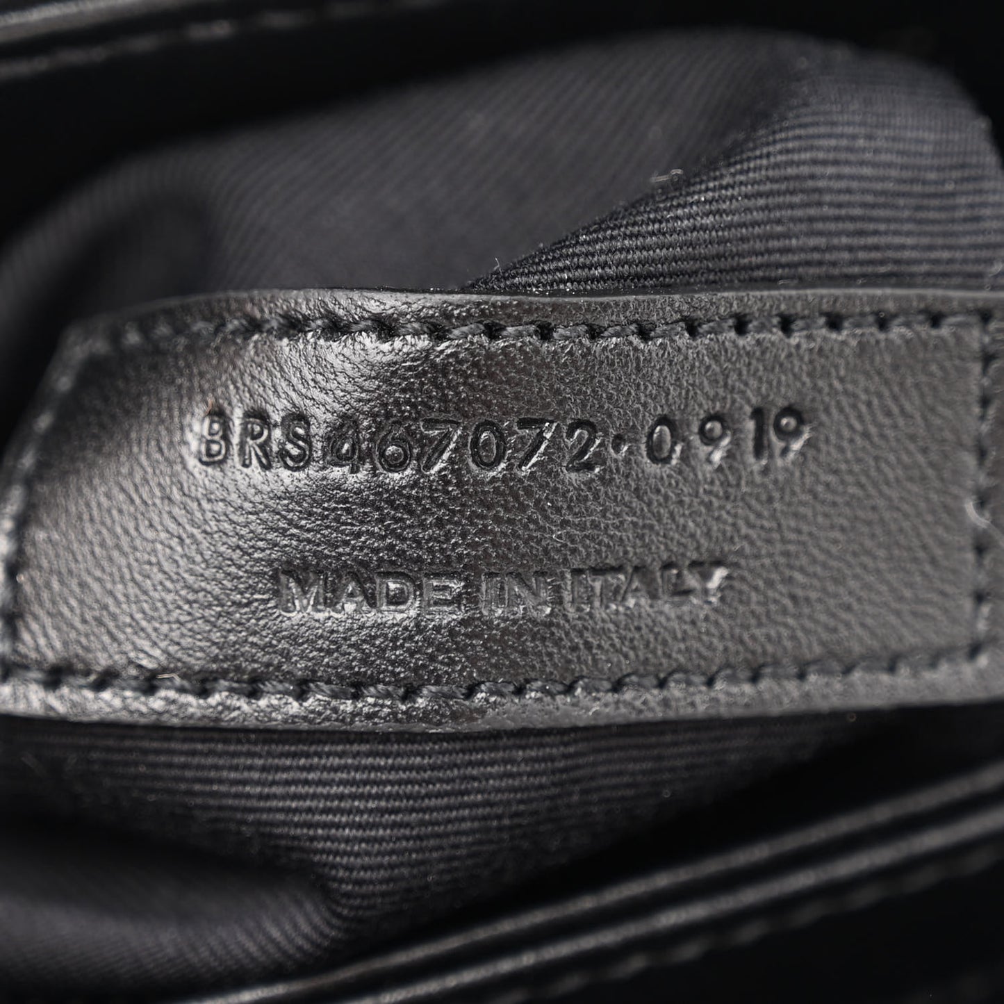 Calfskin Y Quilted Monogram Monochrome Toy Loulou Crossbody Bag Black