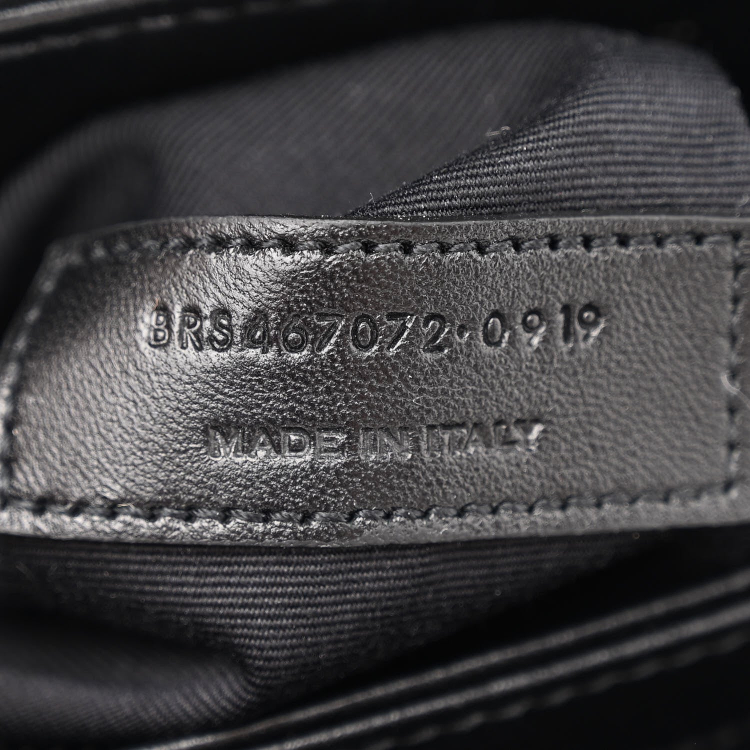 Saint Laurent Calfskin Y Quilted Monogram Monochrome Toy Loulou Crossbody Bag Black 7 of 10