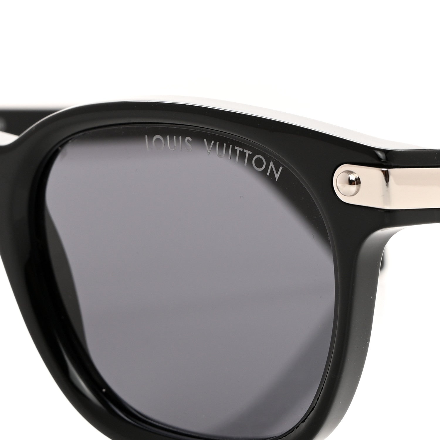 Louis Vuitton Acetate LV Signature Square Round Z1963U Sunglasses Black 7 of 8