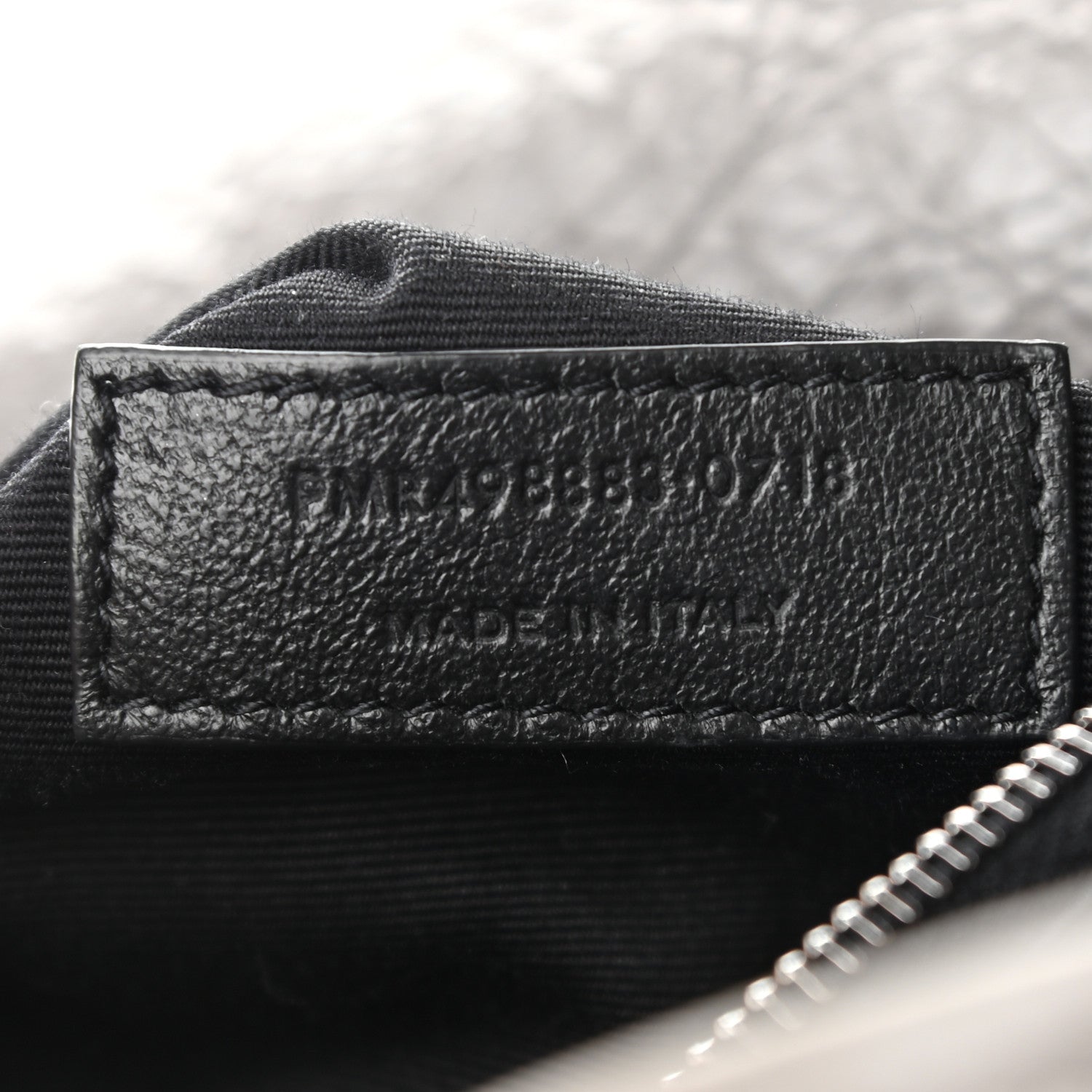 Saint Laurent Crinkled Calfskin Matelasse Monogram Large Niki Chain Satchel Fog 7 of 12