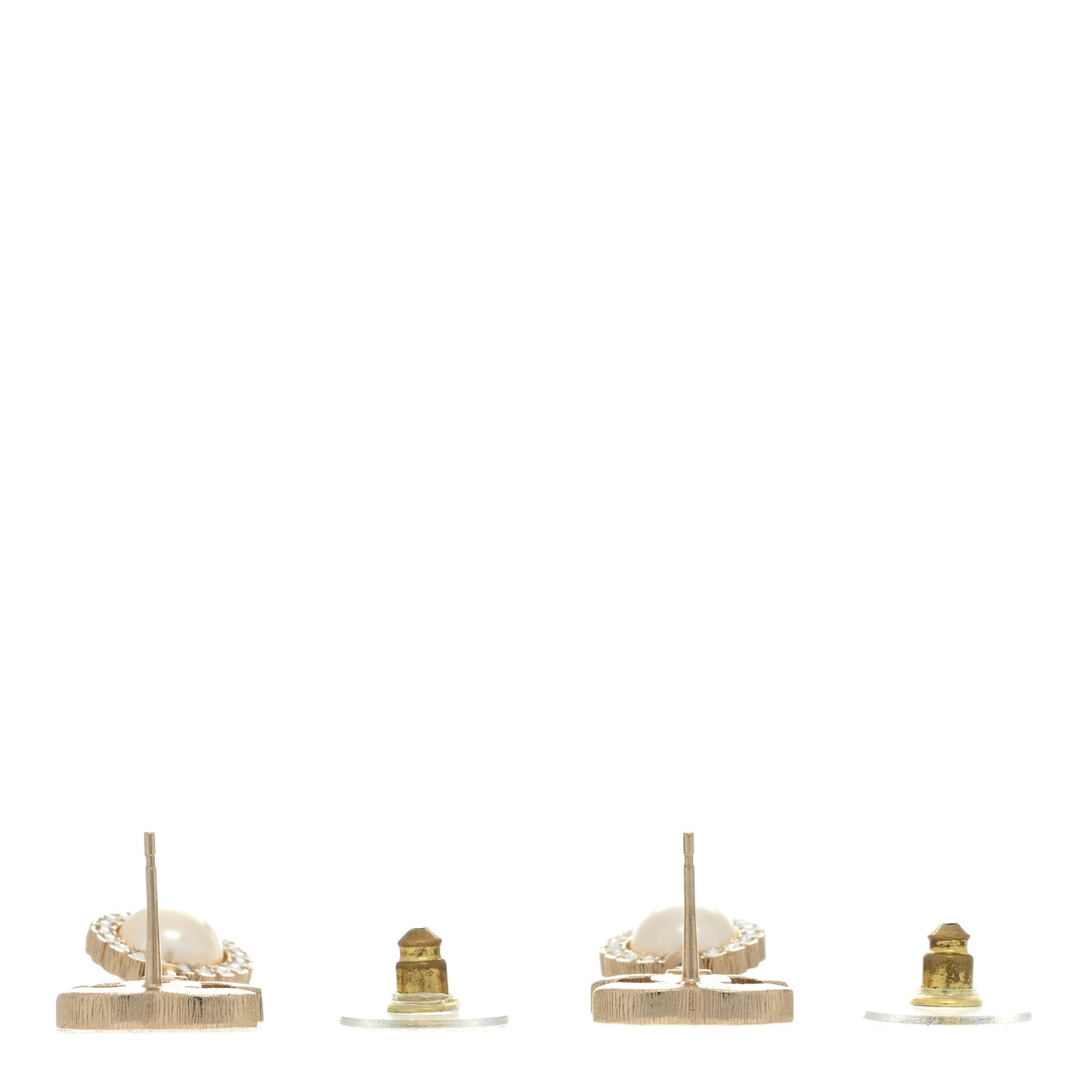Crystal Pearl Bow-tiful CC Drop Earrings Light Gold