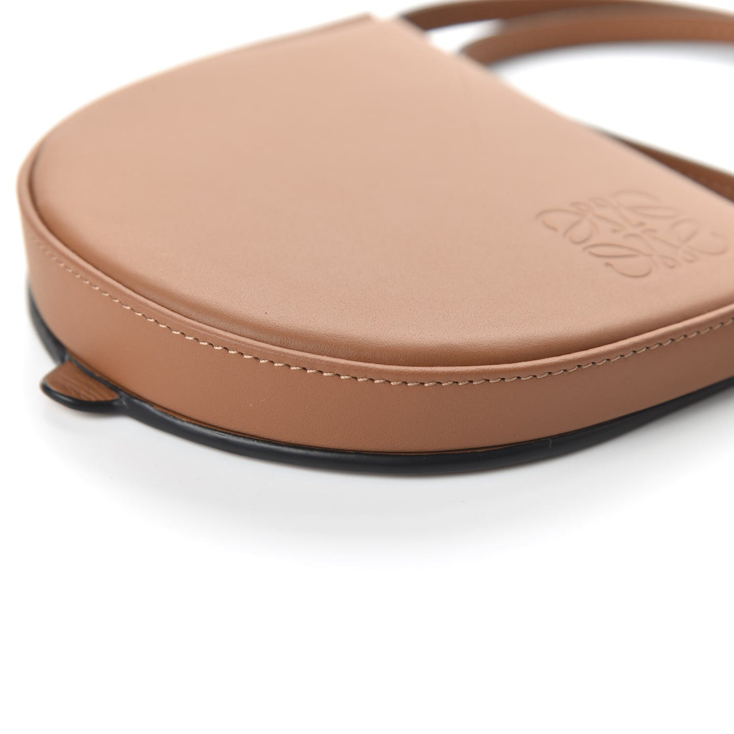 Soft Calfskin Small Heel Bag Tan