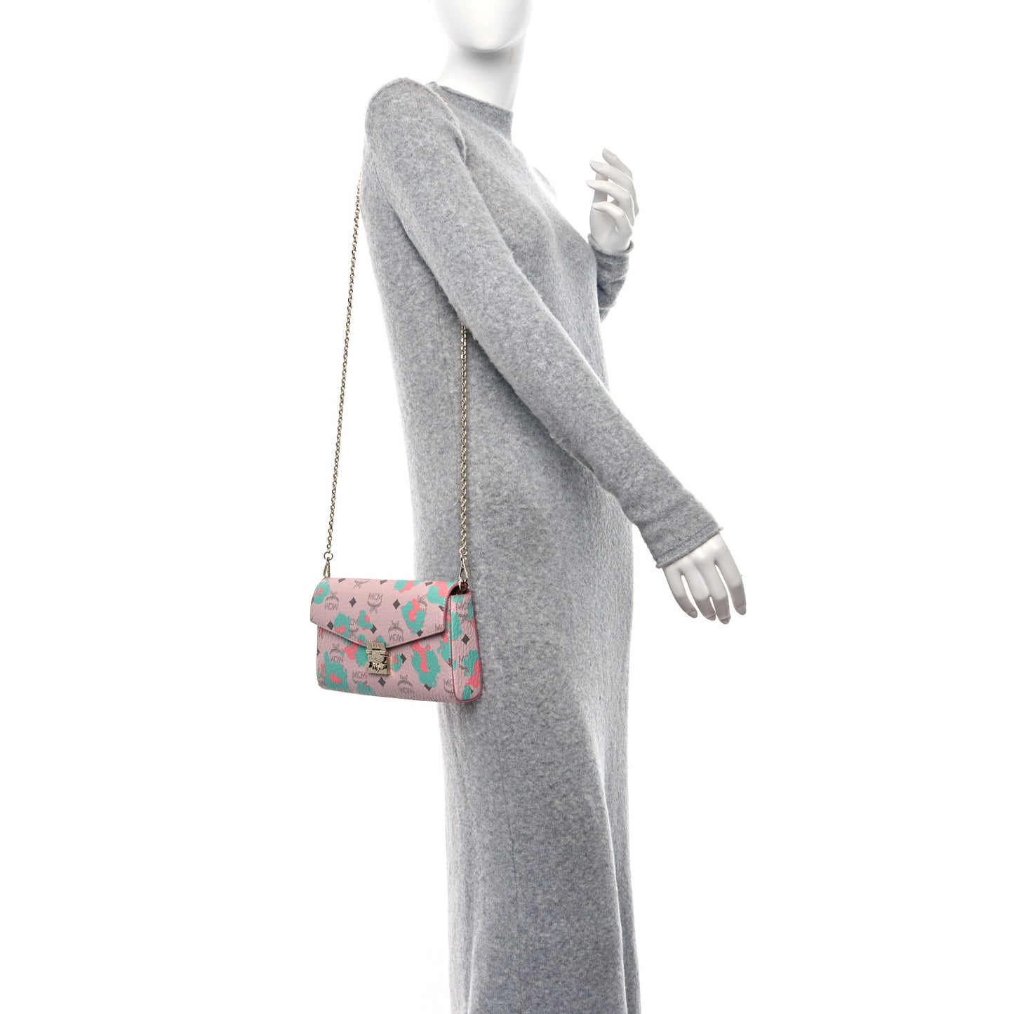 Visetos Floral Leopard Medium Millie Crossbody Bag Pink
