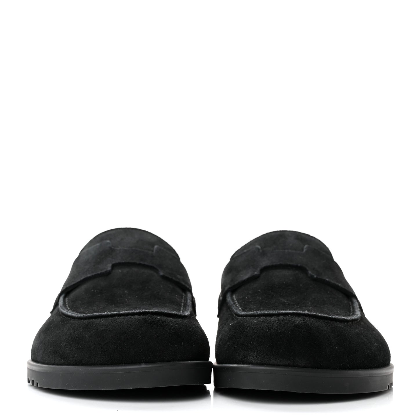 Suede Calfskin Go Mules 35 Black