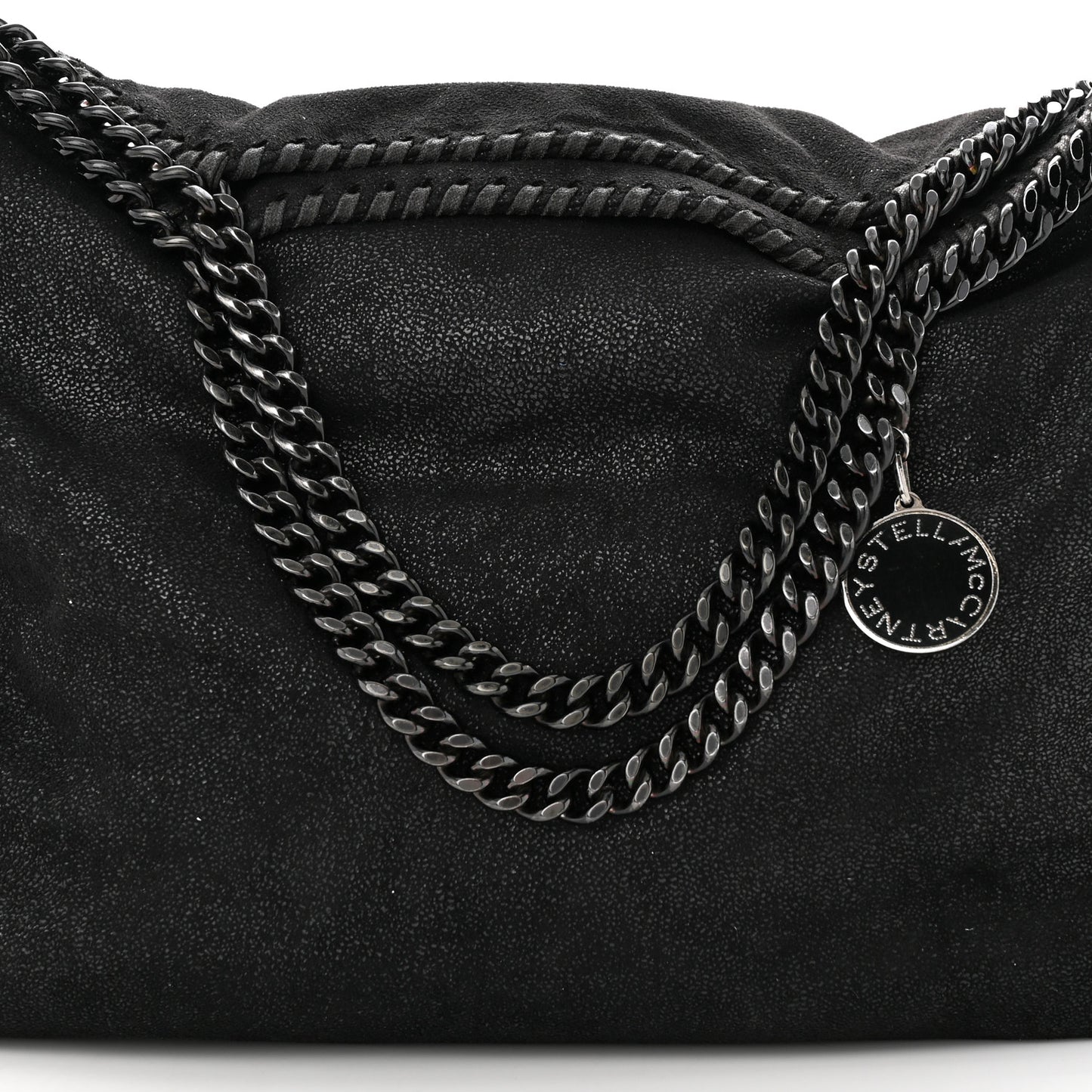 Shaggy Deer Falabella Fold Over Tote Black