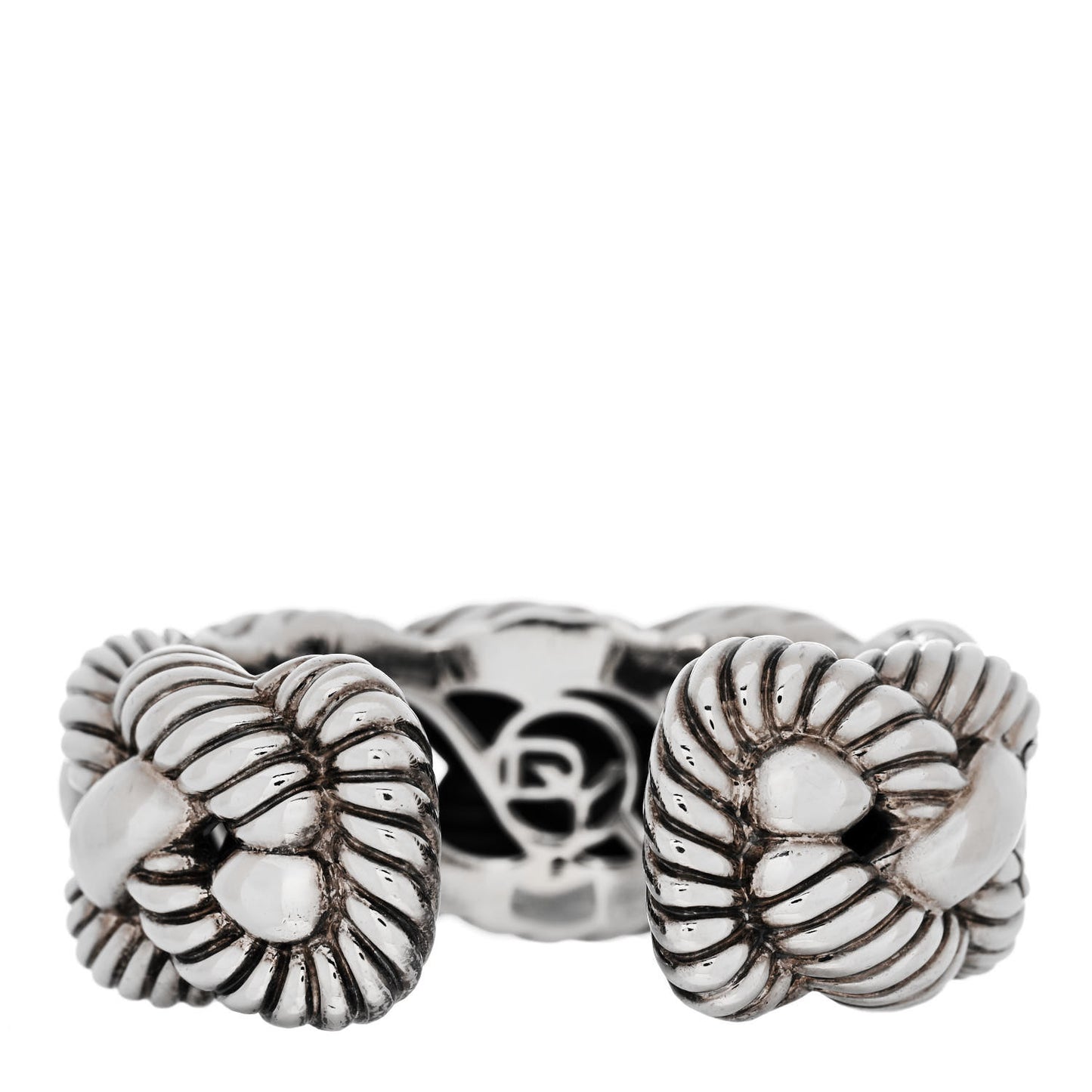 Sterling Silver Large Woven Cable Cuff Bracelet