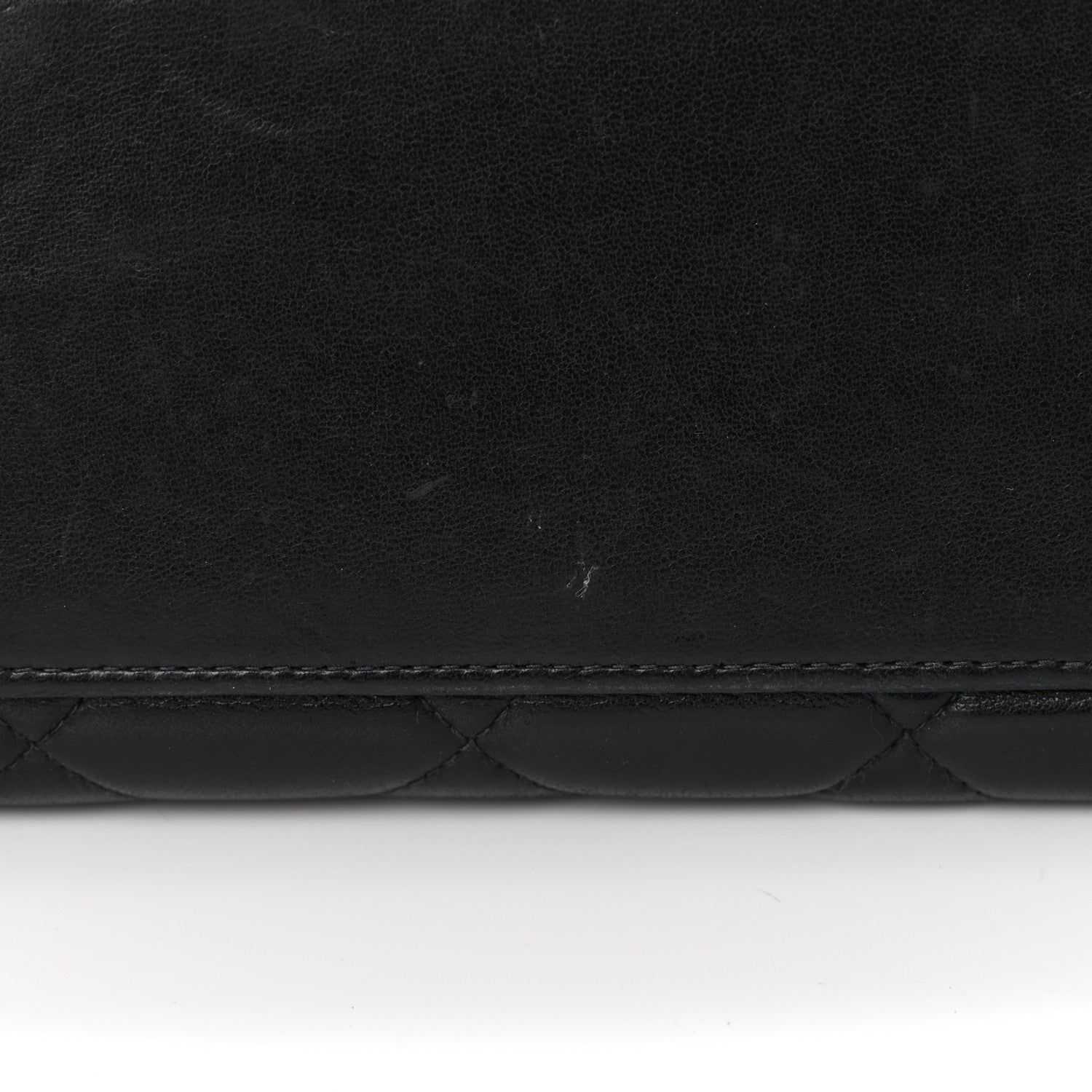 Chanel Lambskin Quilted Shopping Tote Black 12 of 16