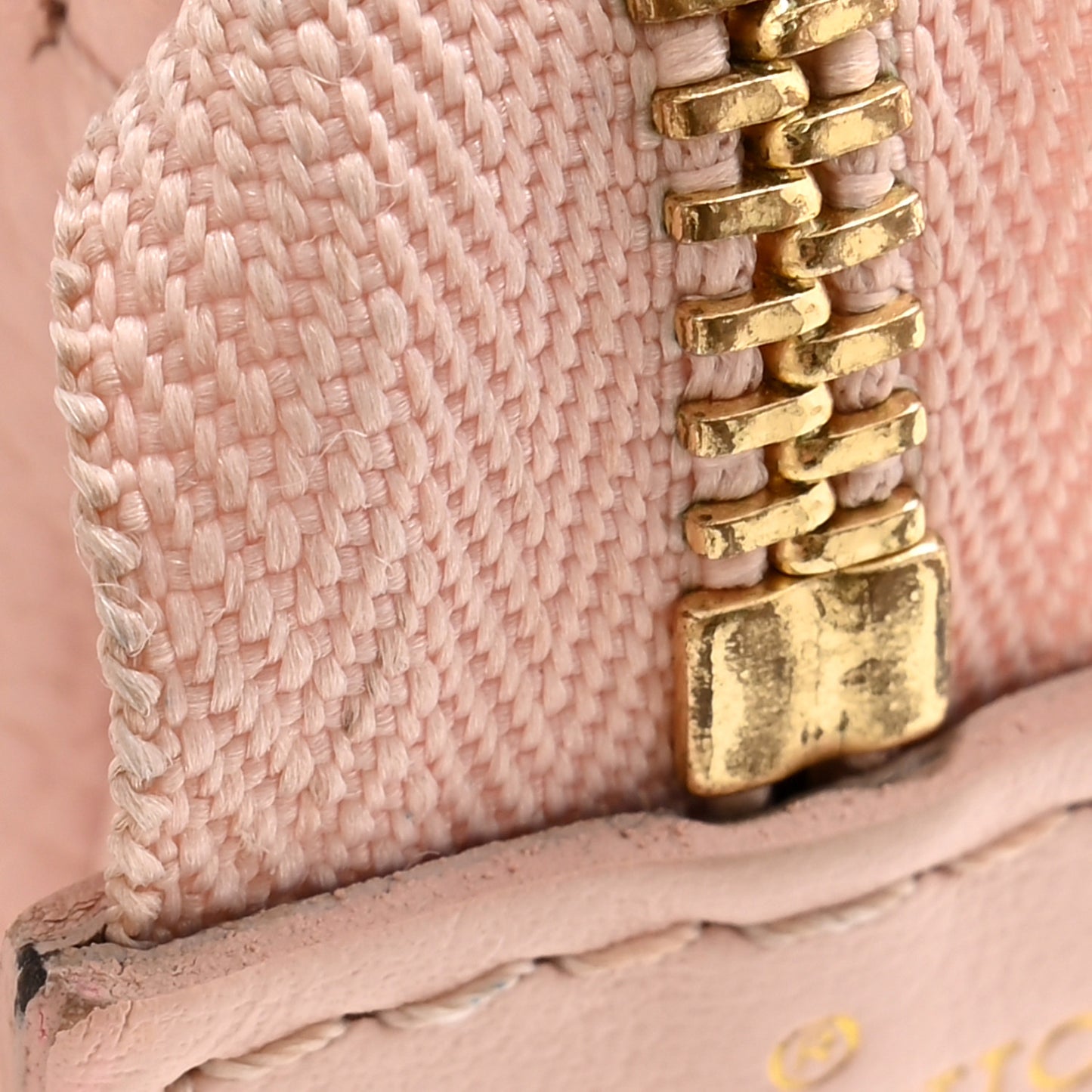 Empreinte Monogram Giant Broderies Mini Pochette Accessories Pink Creme
