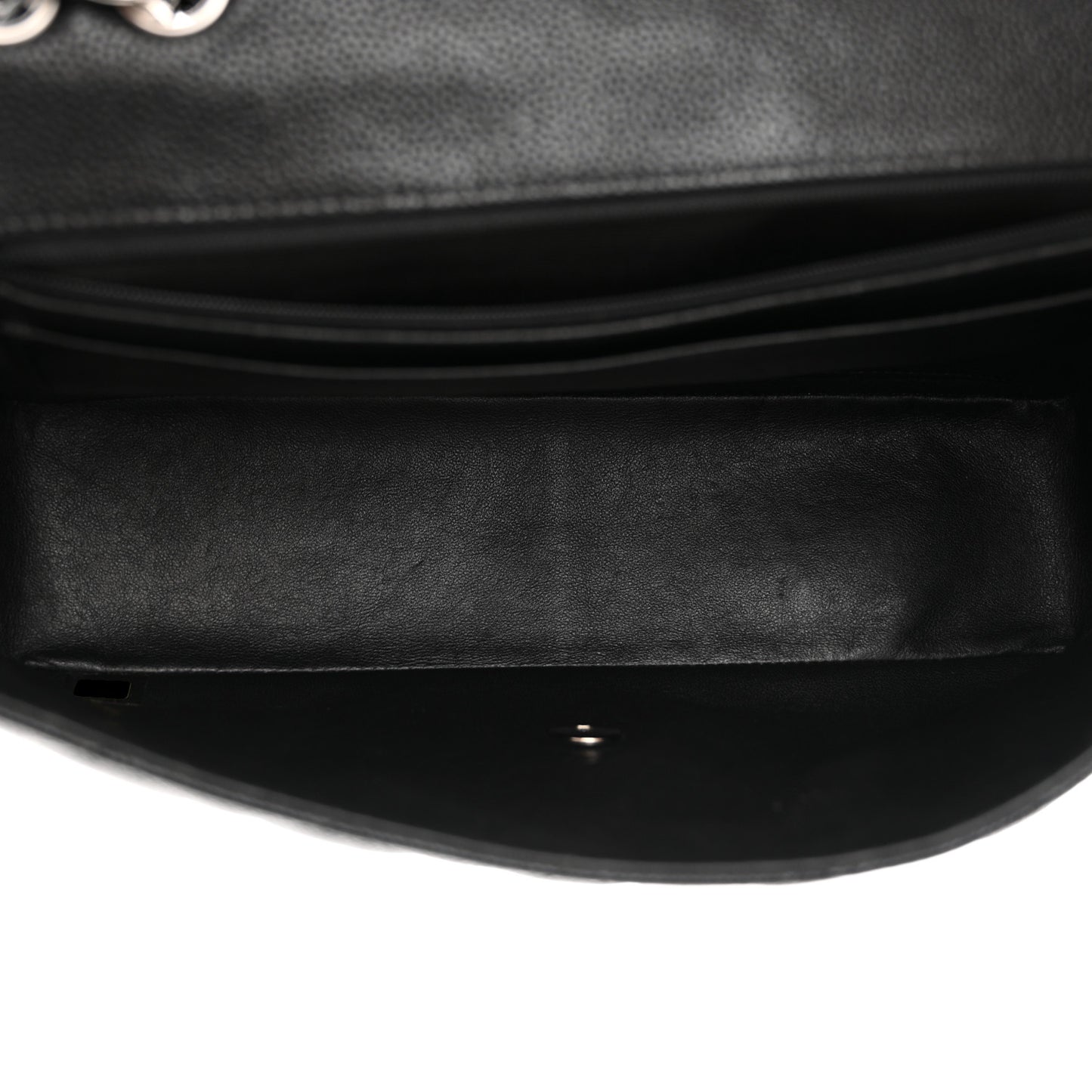 Caviar Quilted Jumbo Single Flap Black