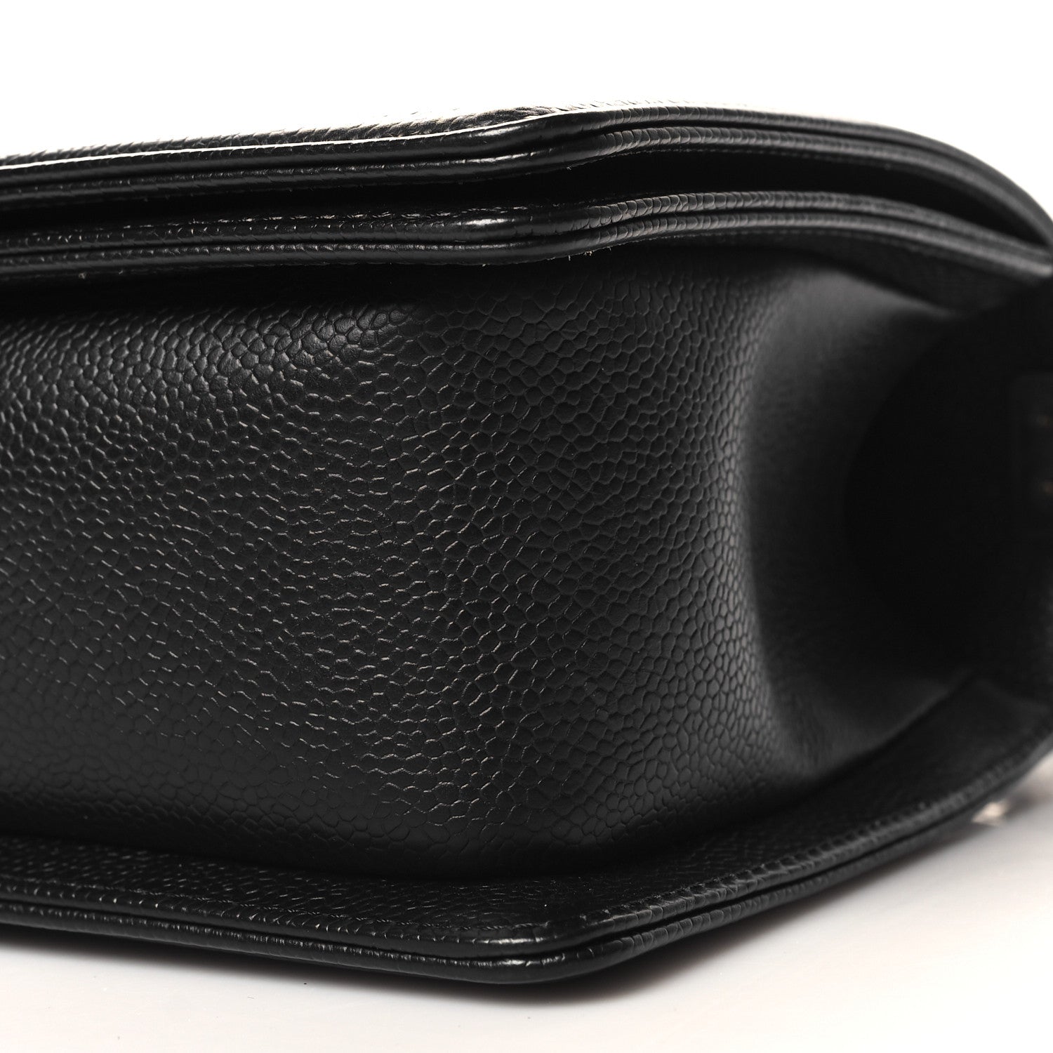 Chanel Caviar Chevron Quilted Medium Boy Flap Black 10 of 11