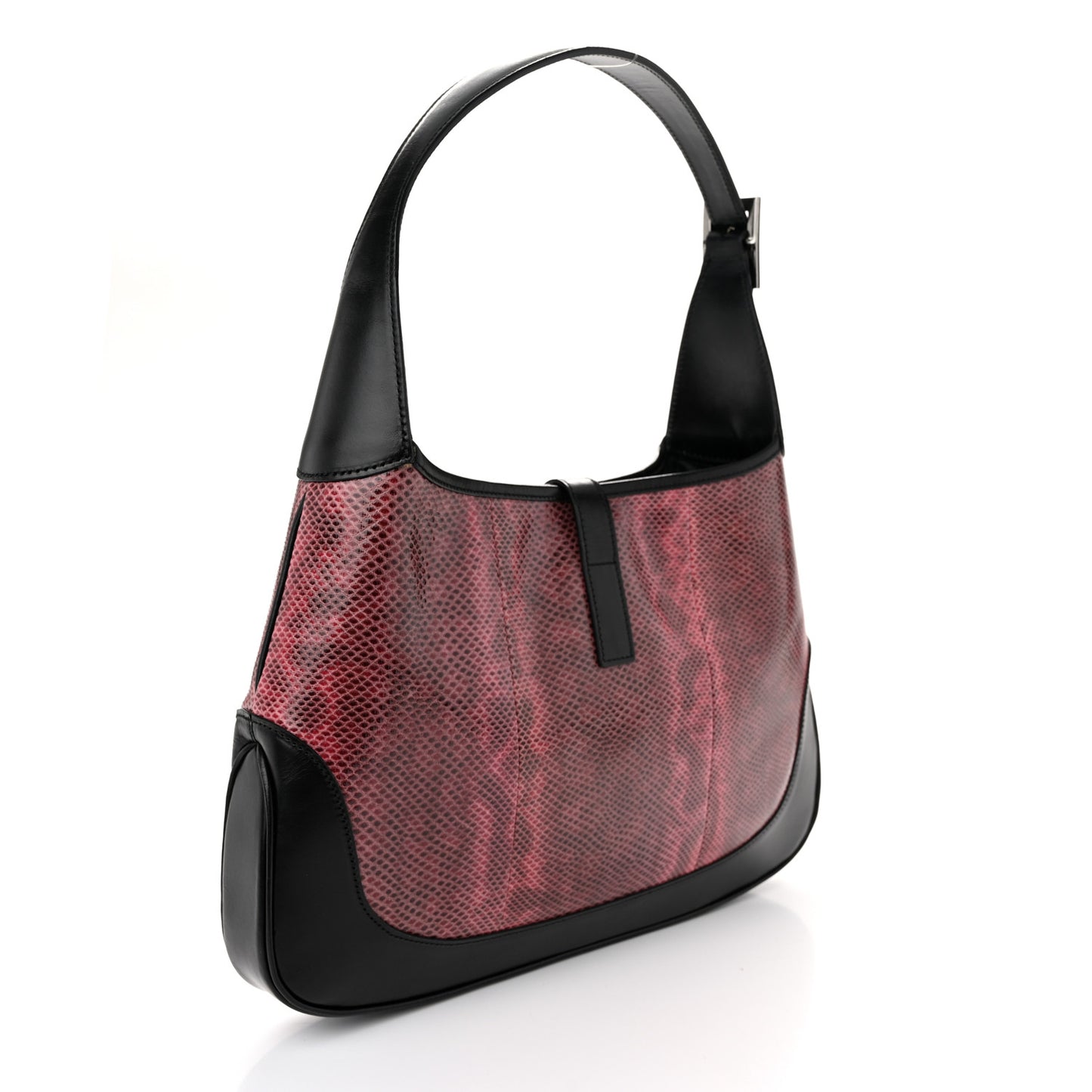Snakeskin Jackie O Hobo Pink
