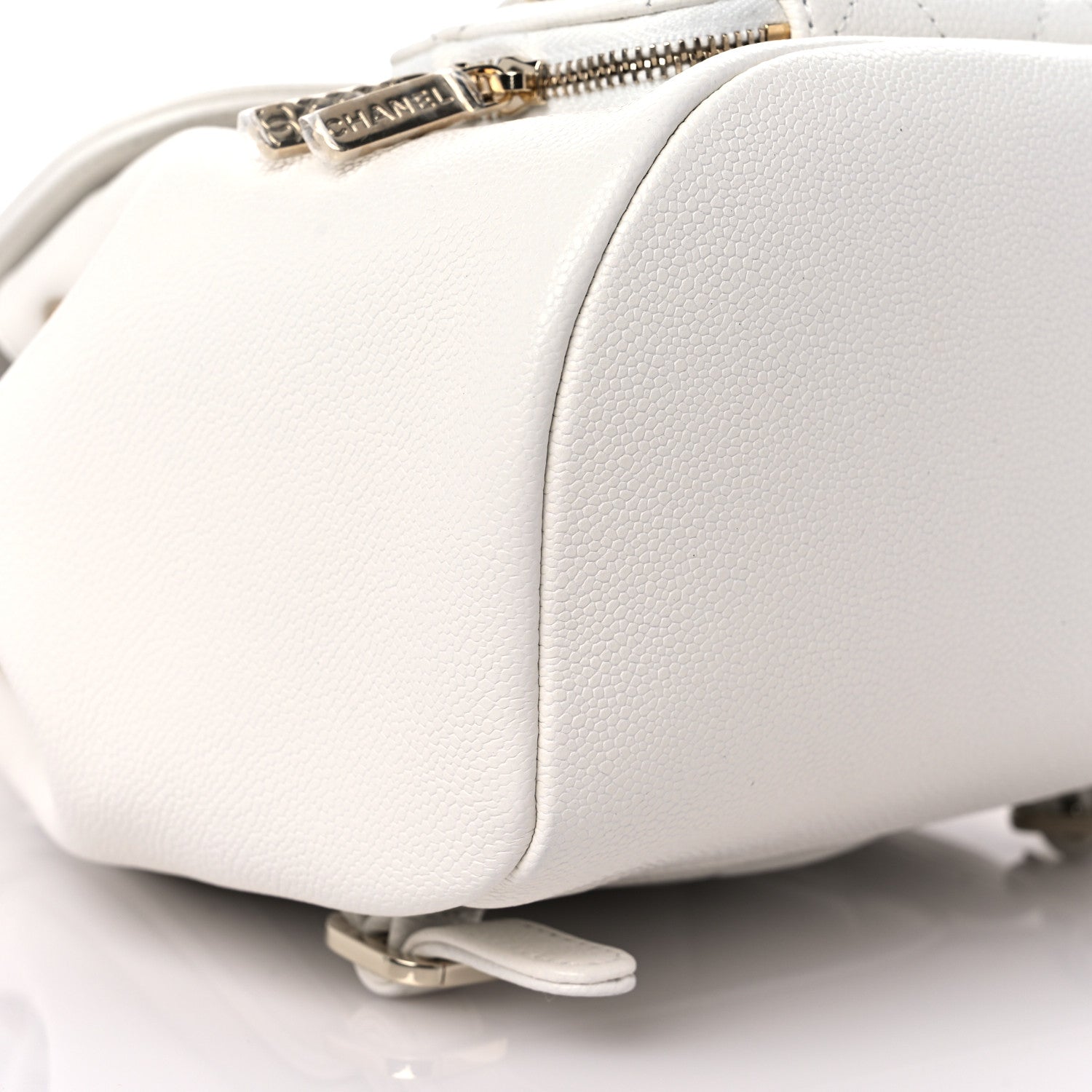 Chanel Caviar Quilted Mini Business Affinity Backpack White 8 of 10