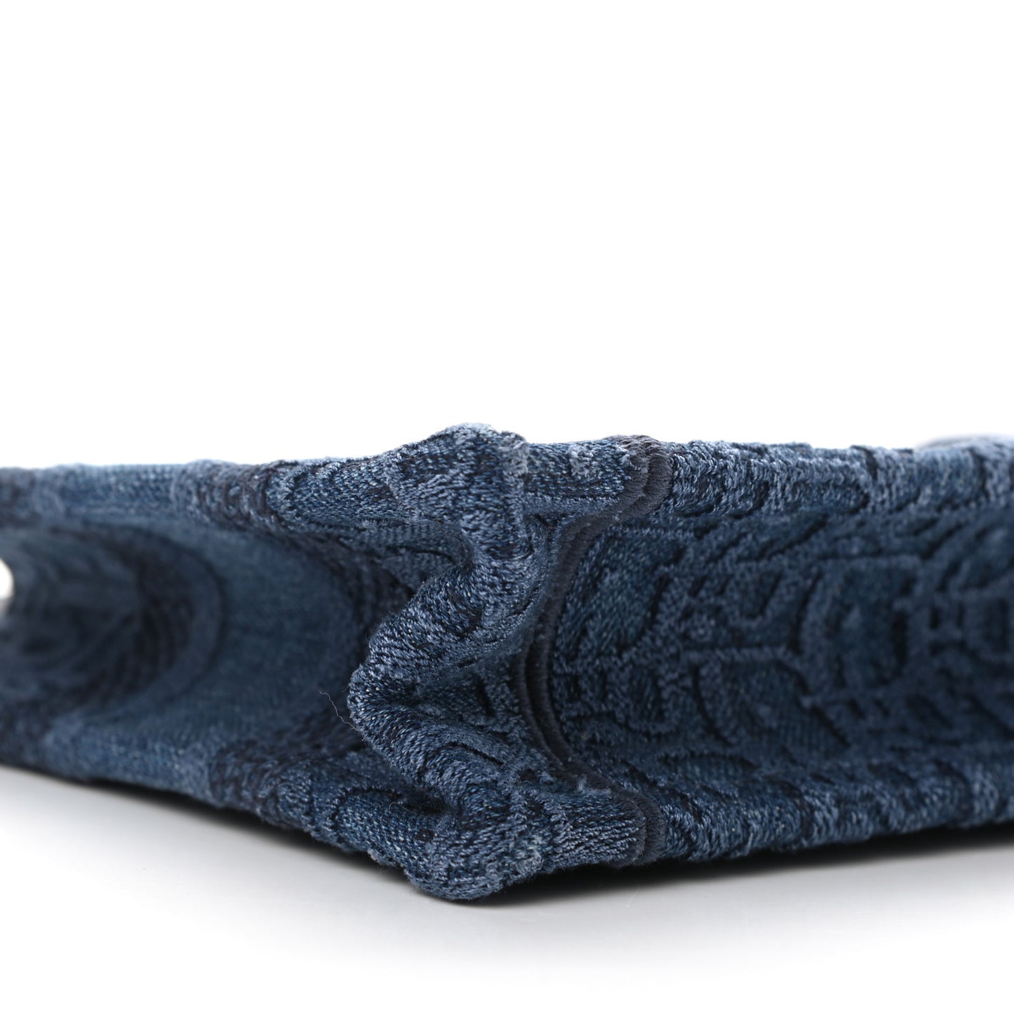 Oblique Denim Mini Book Tote Blue