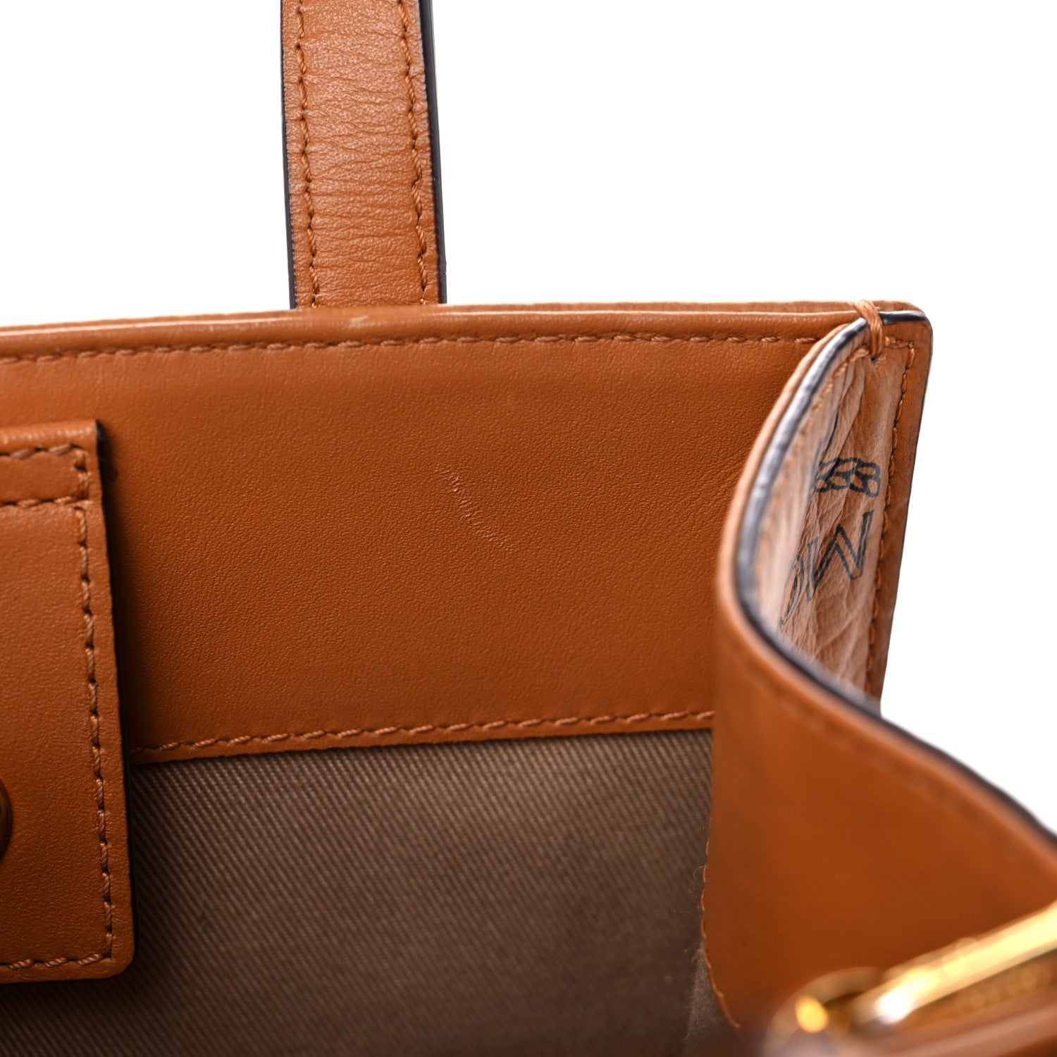 MCM Visetos Aren X-Mini Tote Cognac 8 of 13