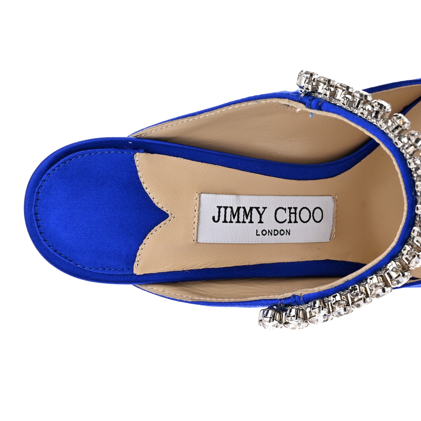 Satin Crystal Bing 100 Pumps 38.5 Ultraviolet