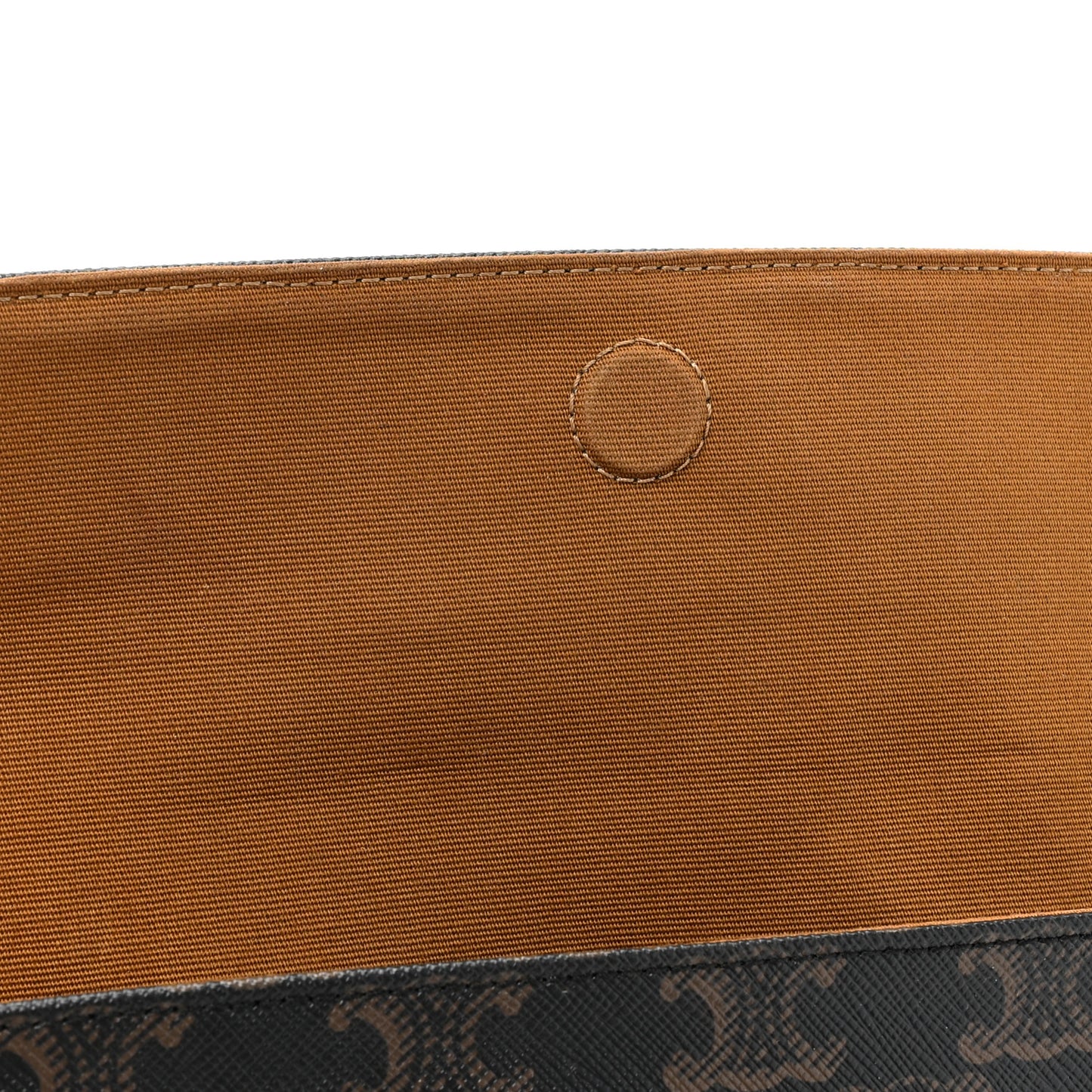 Triomphe Canvas Triangle Crossbody Bag Tan