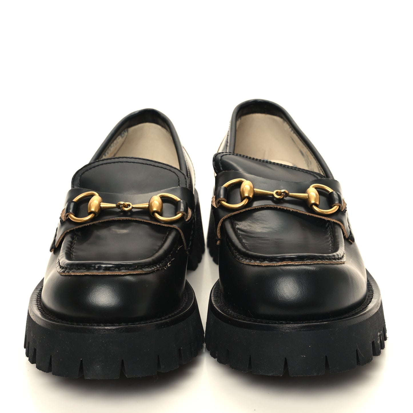 Cordovan Lux Womens Harald Horsebit 25mm Platform Loafers 36 38 Black