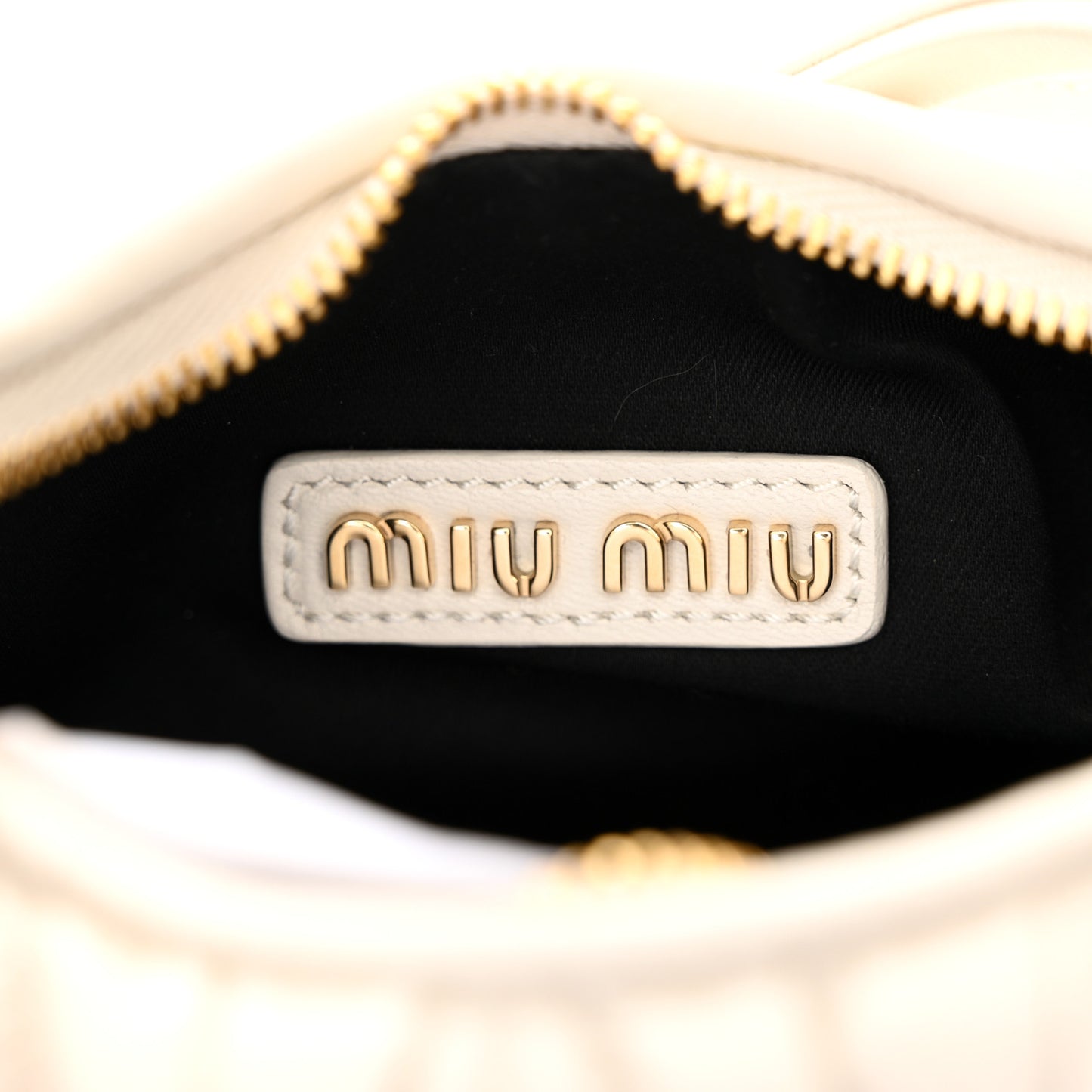 Nappa Matelasse Mini Wander Hobo White