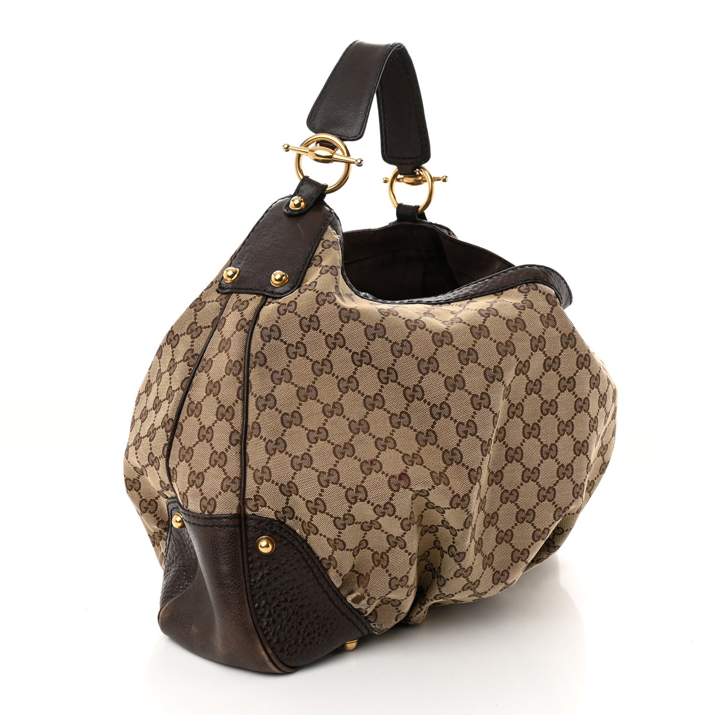 Monogram Large Jockey Hobo Dark Brown