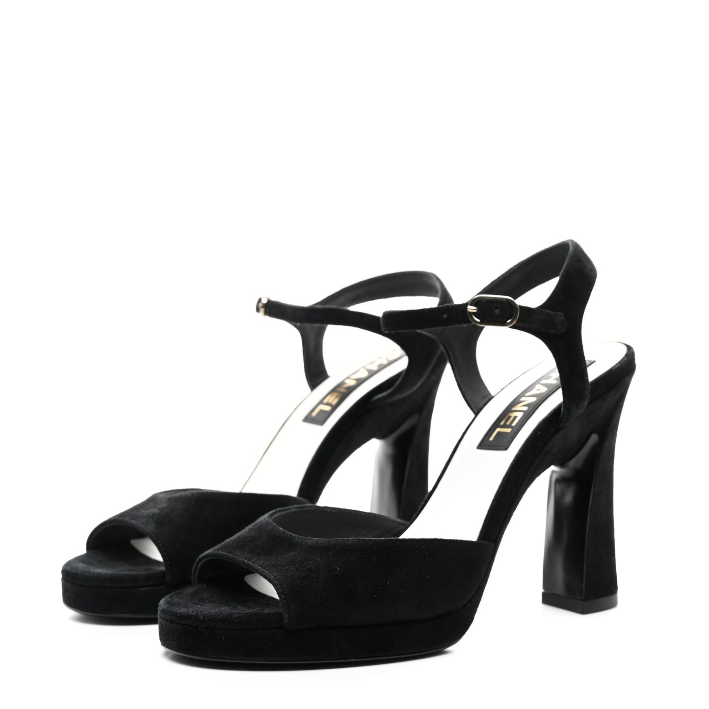 Suede CC Pumps 38 Black