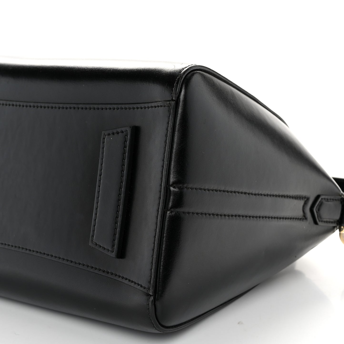 Shiny Lord Calfskin Small Antigona Black