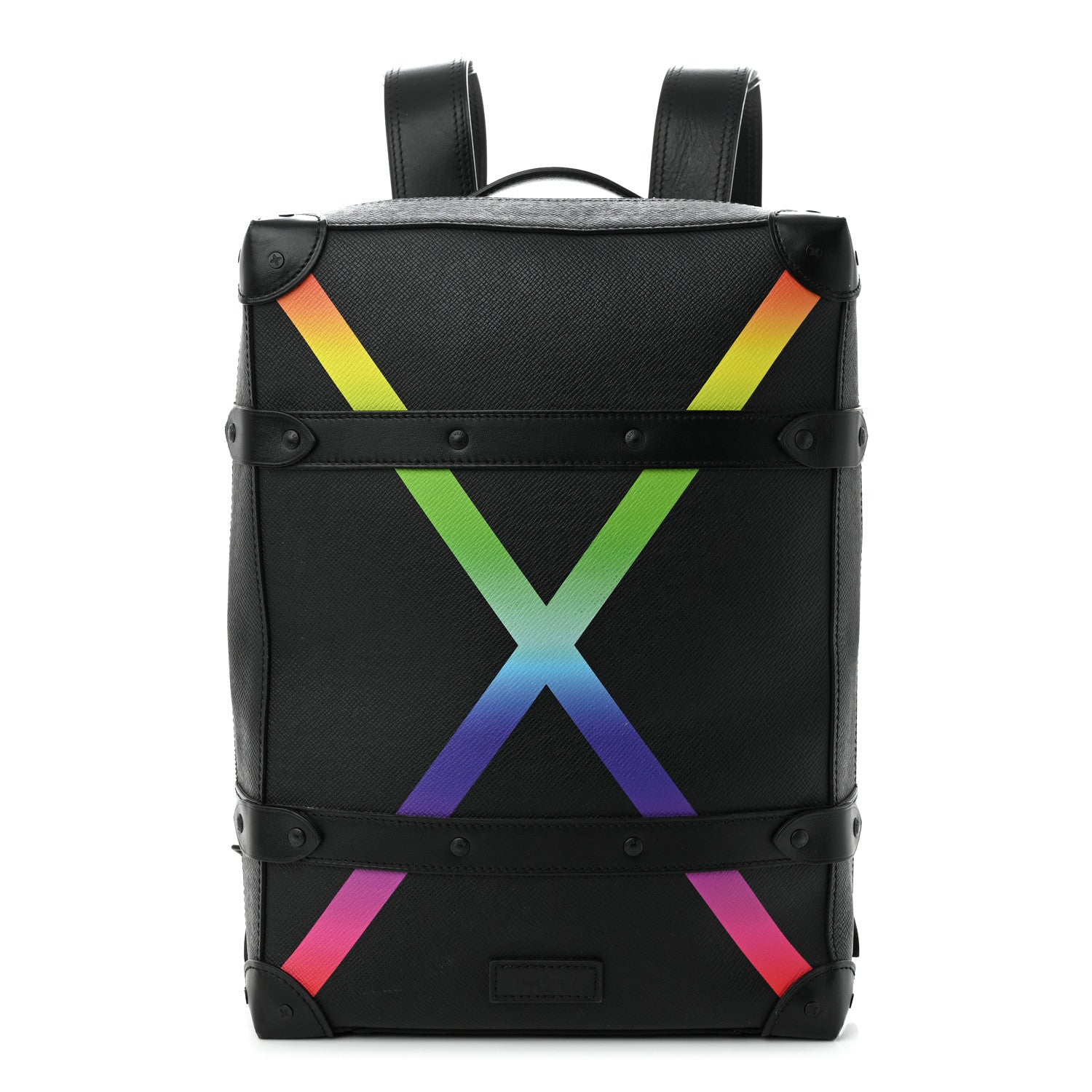 Louis Vuitton Taiga Rainbow Soft Trunk Backpack PM Black 1 of 15
