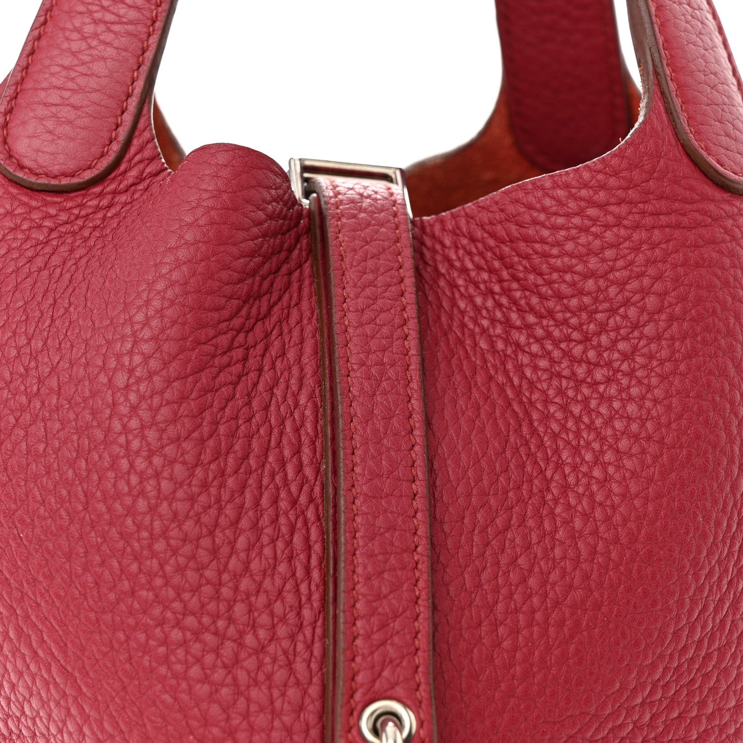 Hermes Taurillon Clemence Picotin Lock 18 PM Rubis 7 of 9