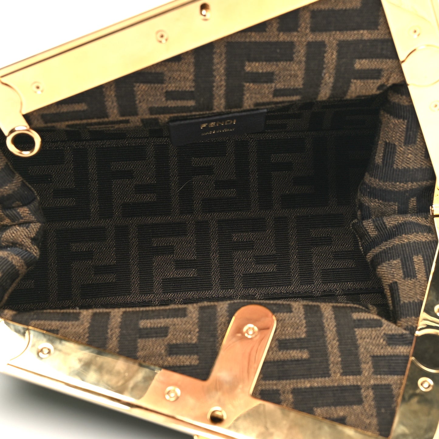 Shiny Nappa Small Fendi First Menta