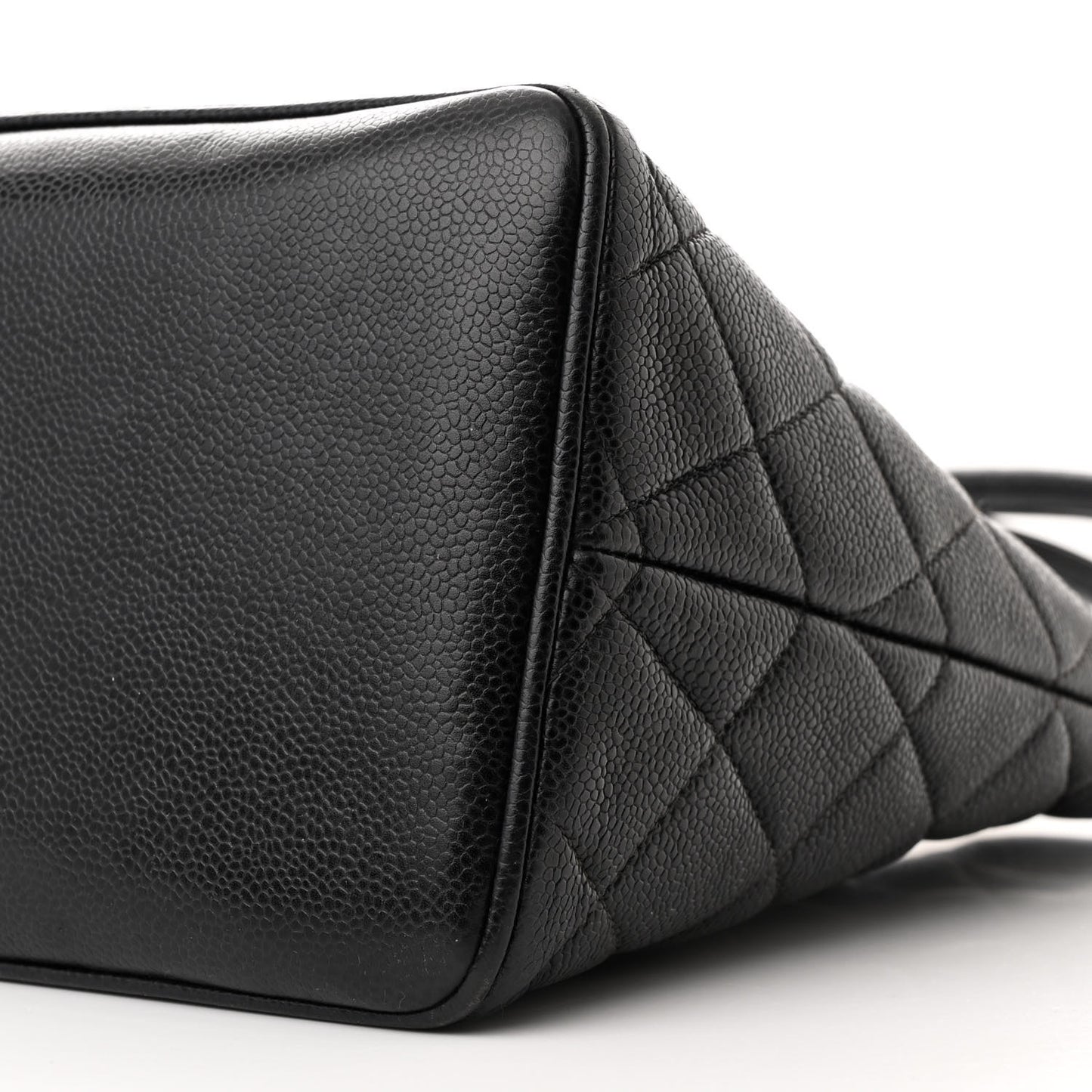 Caviar Quilted Medallion Tote Black