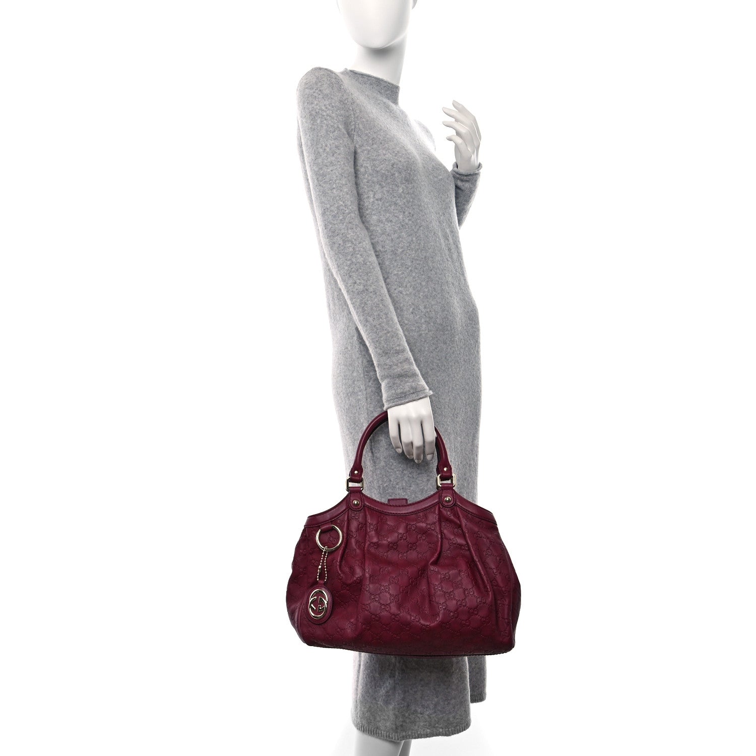 Gucci Guccissima Medium Sukey Tote Raspberry Candy 2 of 10