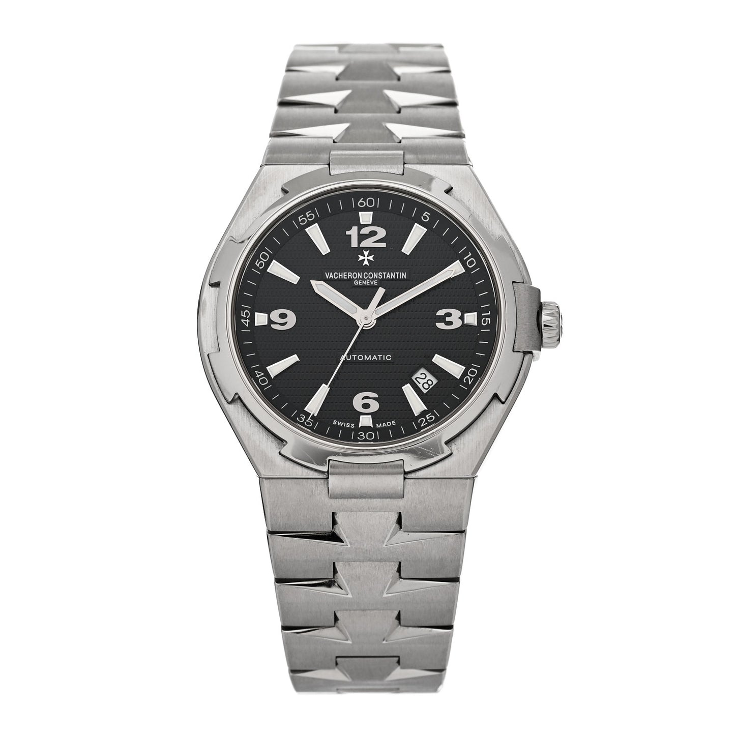 Stainless Steel 42mm Overseas Automatic Watch Black 47040/B01A-9094