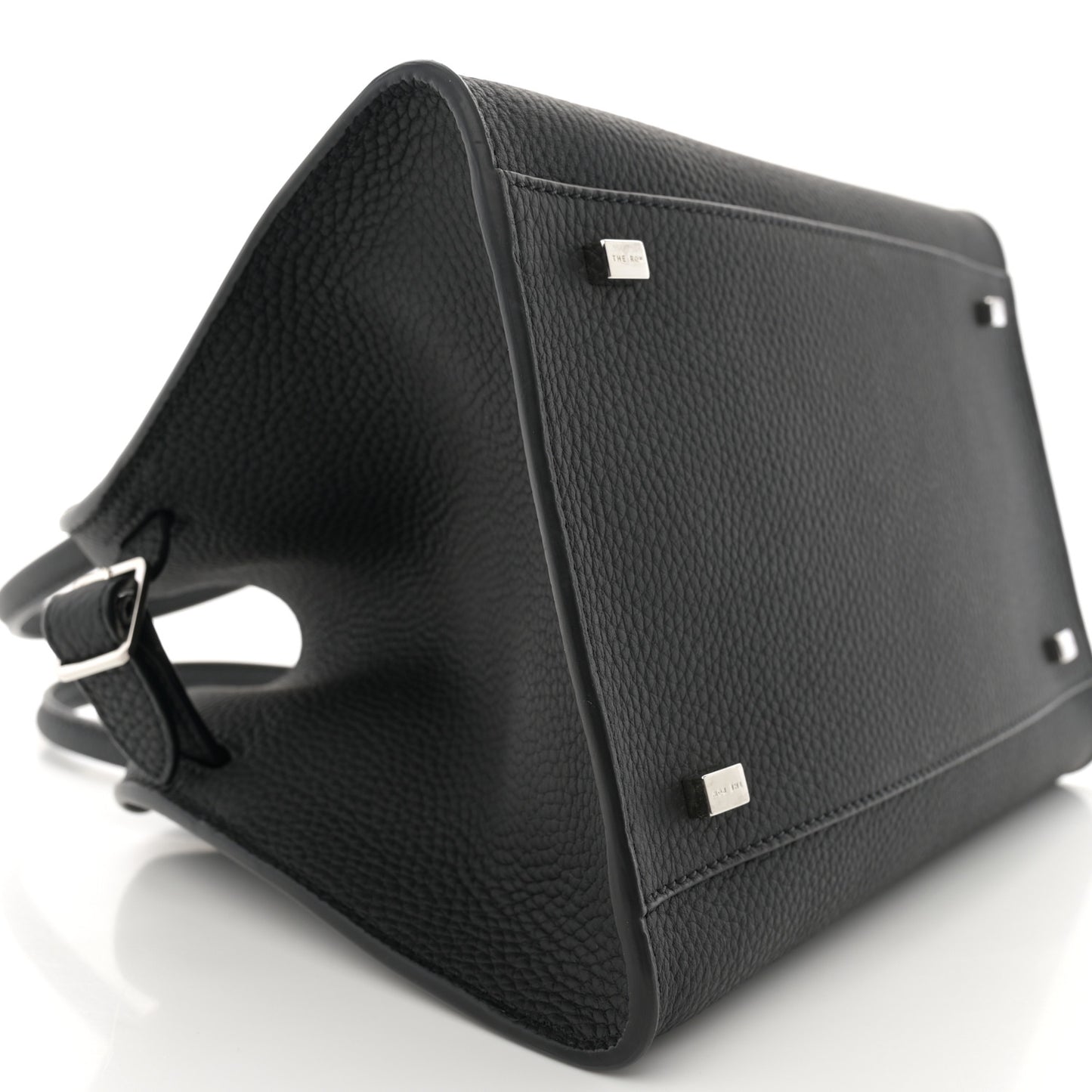 Grained Calfskin Soft Margaux 10 Bag Black