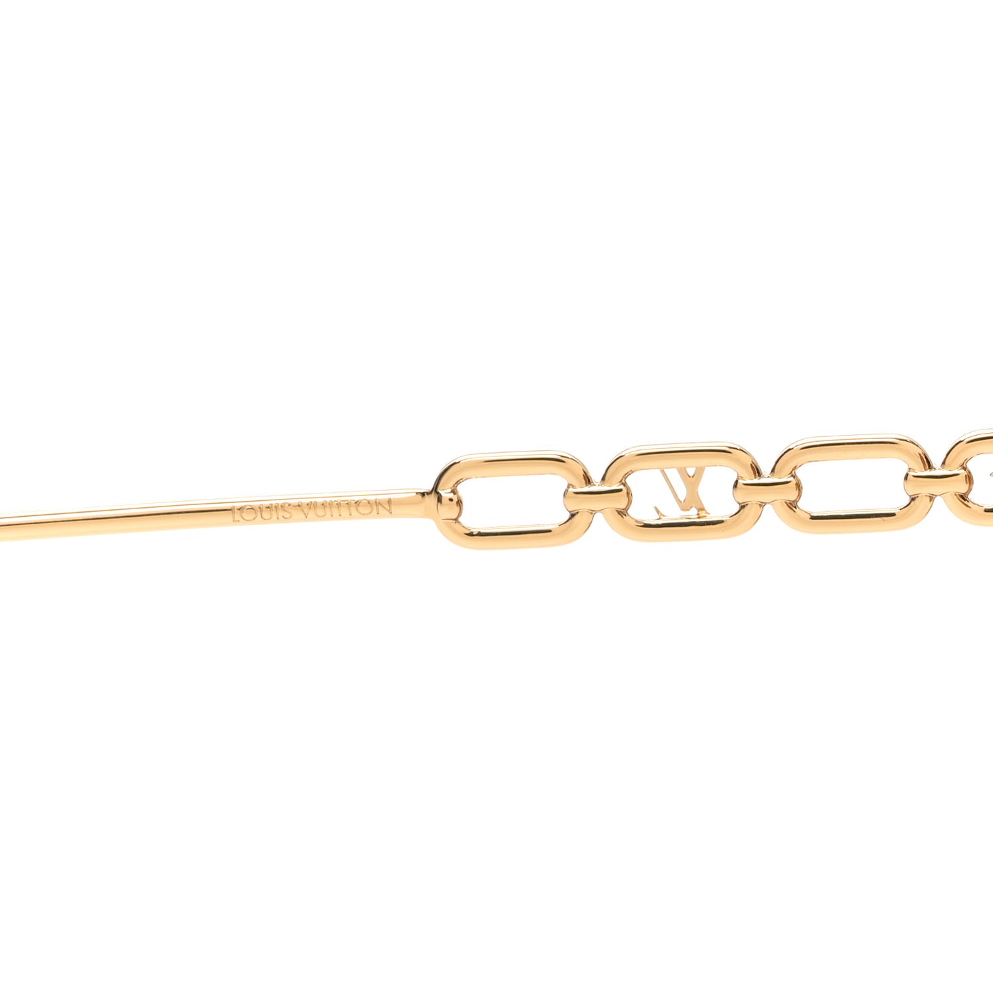 Metal My LV Chain Pilot Sunglasses Z1539E Gold