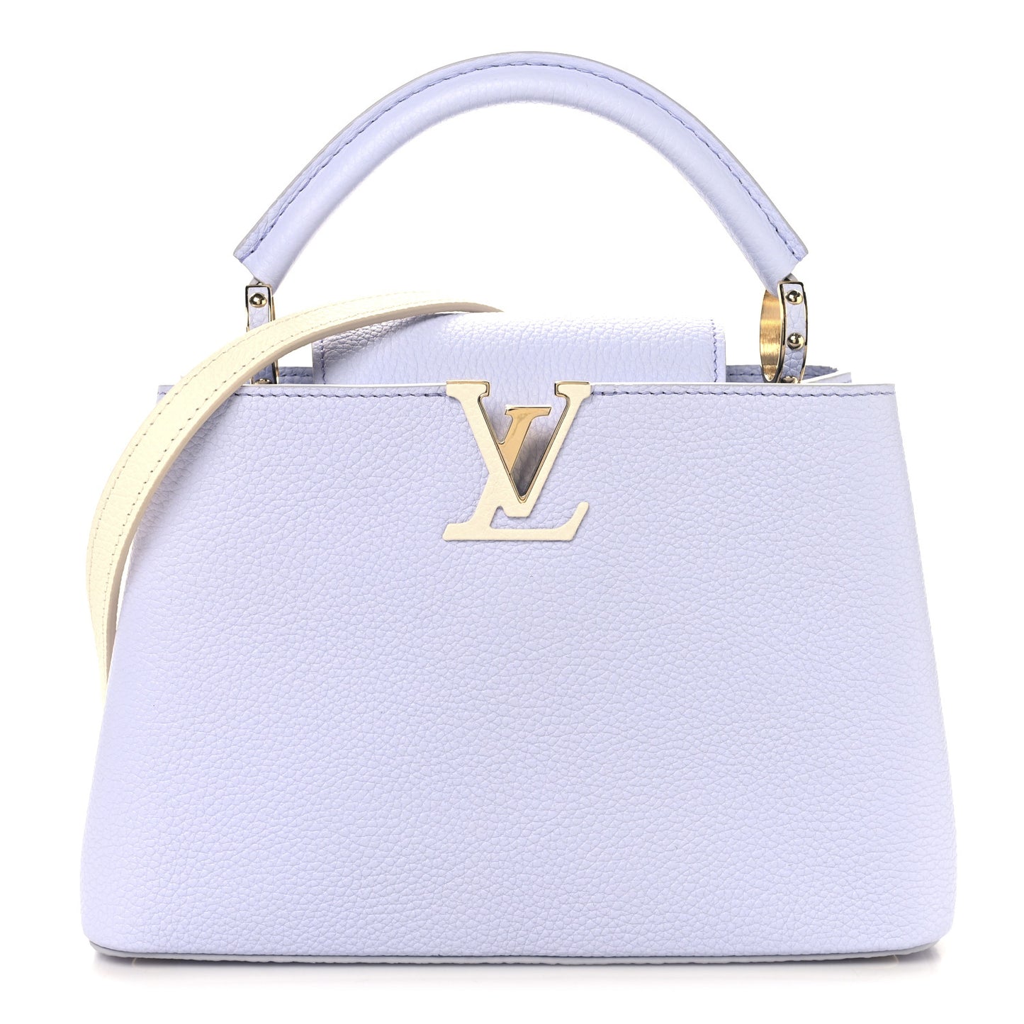 Taurillon Braided Chain Capucines BB Iris Creme