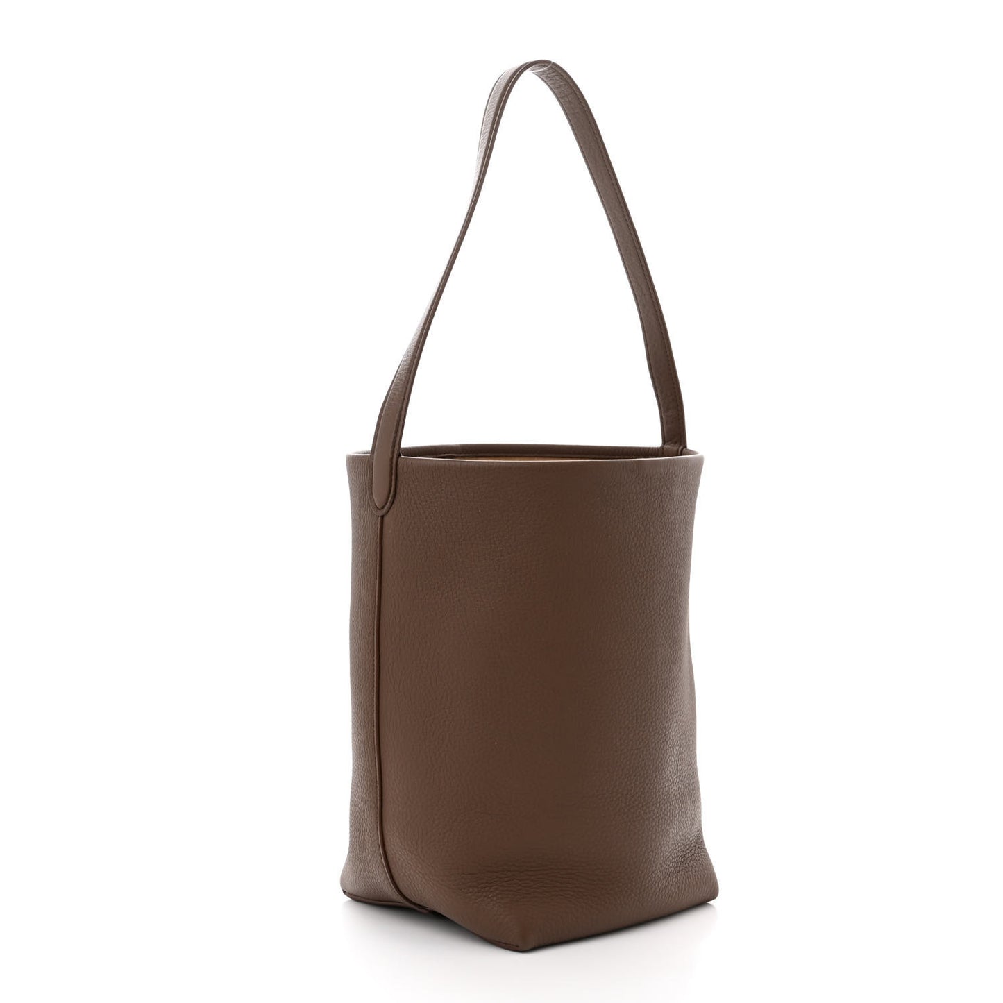 Grained Calfskin Medium N/S Park Tote Brown