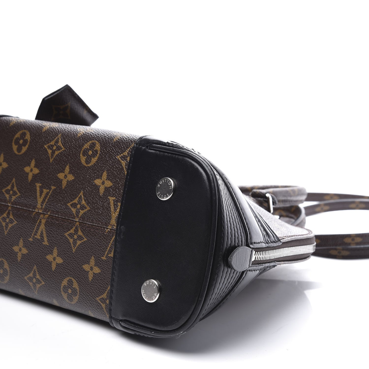 Louis Vuitton Shiny Monogram Alma PM Black 6 of 9