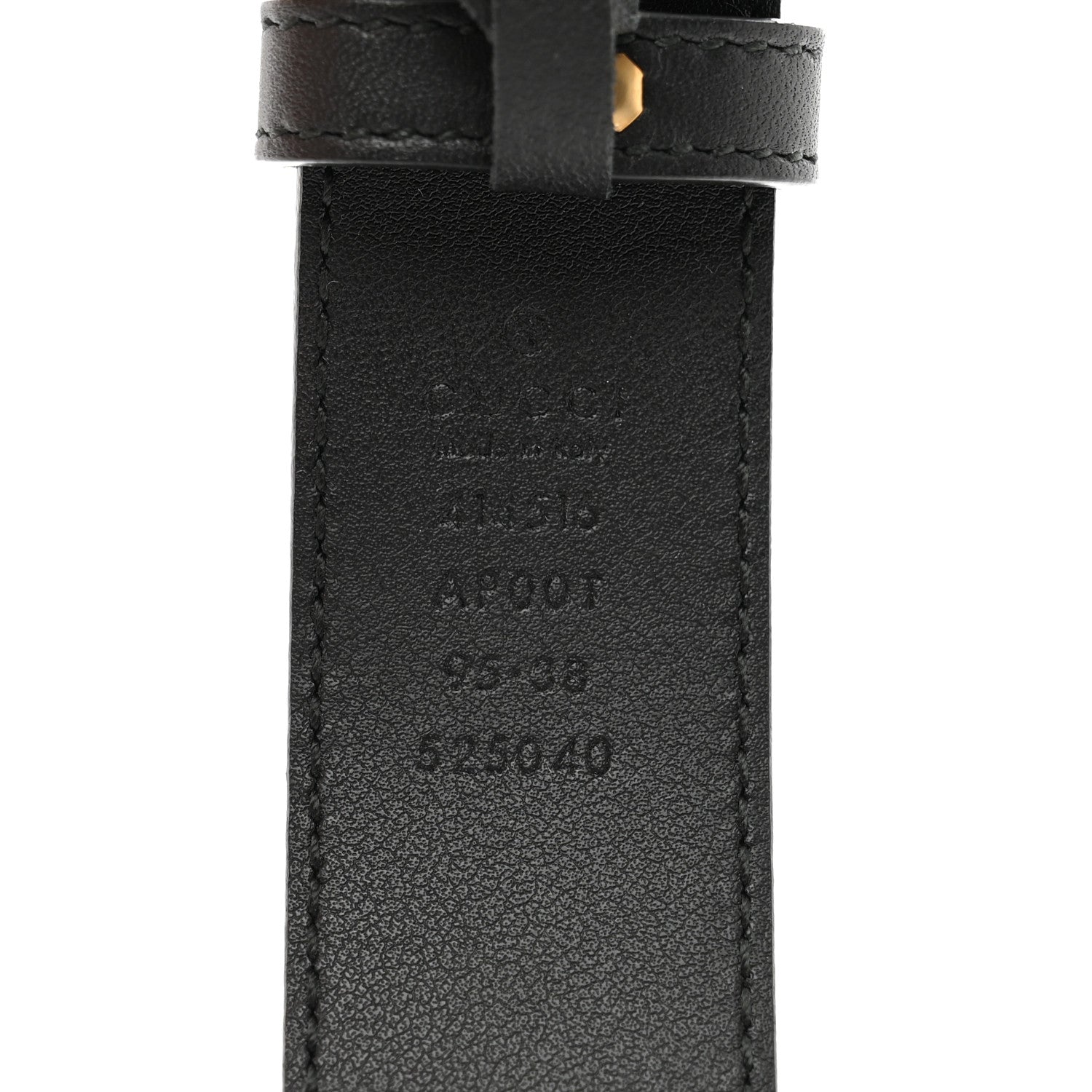 Gucci Moon Calfskin Double G 30mm Belt 95 38 Black 3 of 5