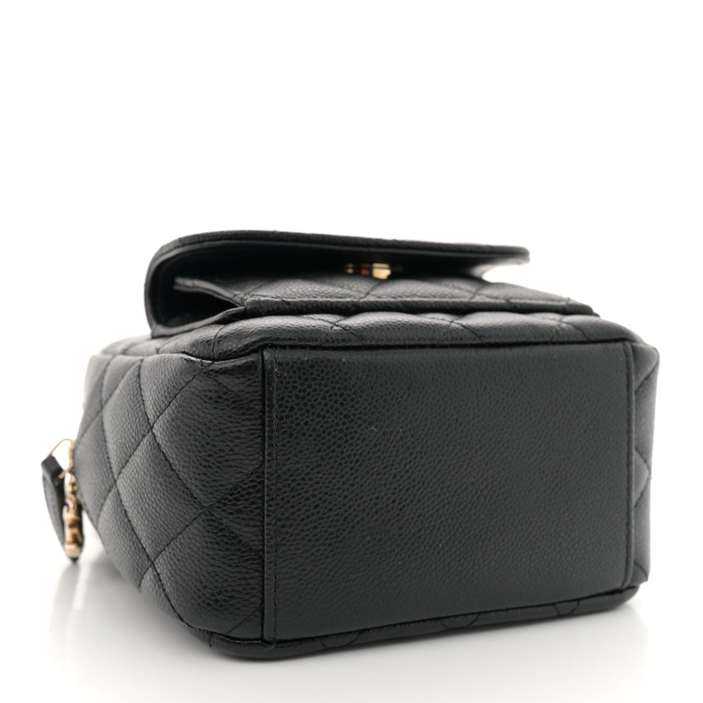 Caviar Quilted CC Mini Classic Backpack Black