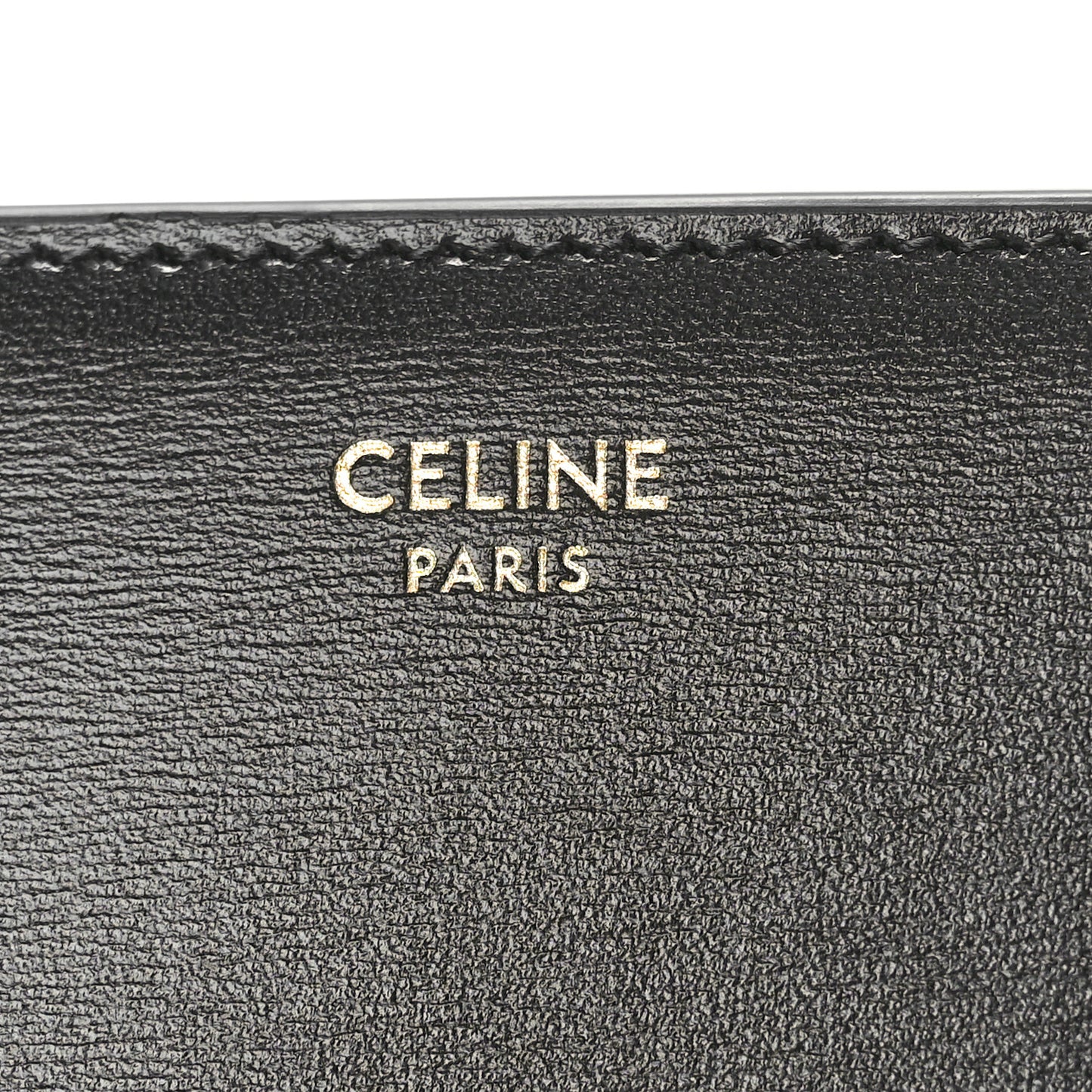 Shiny Calfskin Small Triomphe Wallet Black