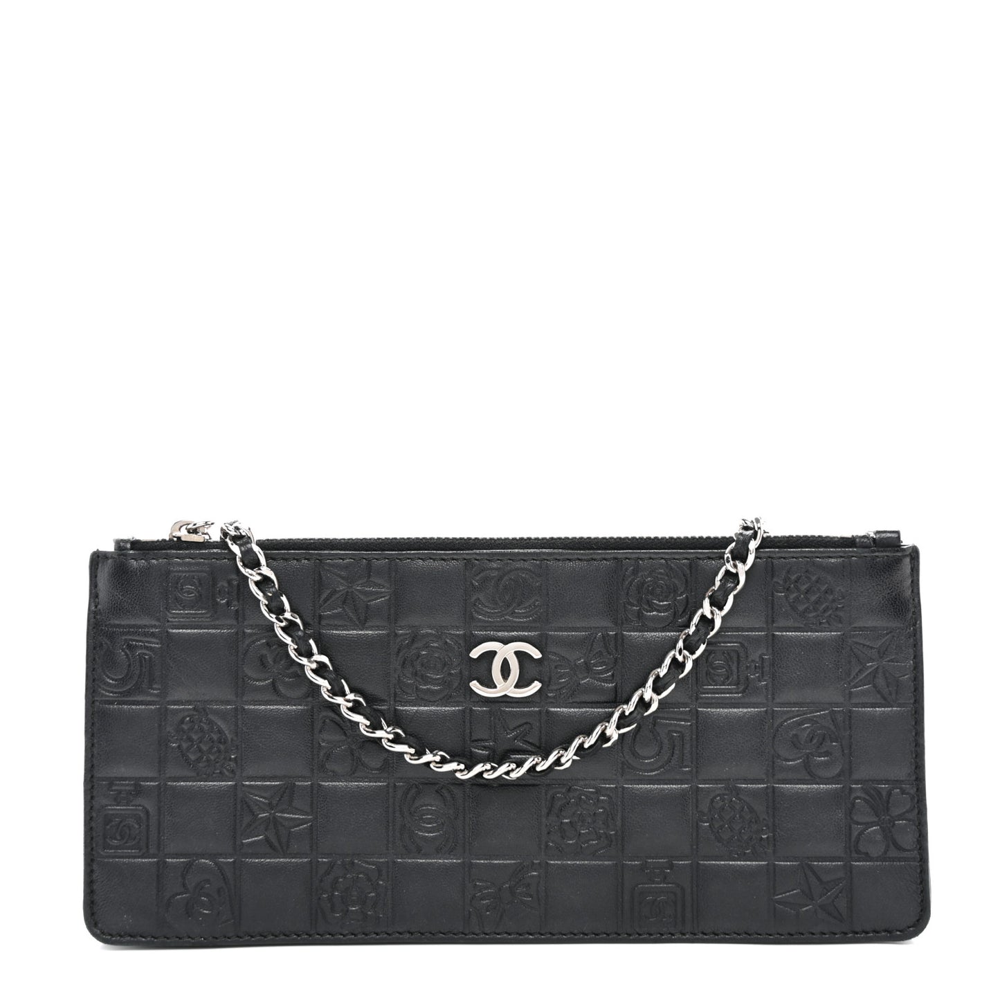 Lambskin Precious Symbols Pochette Black