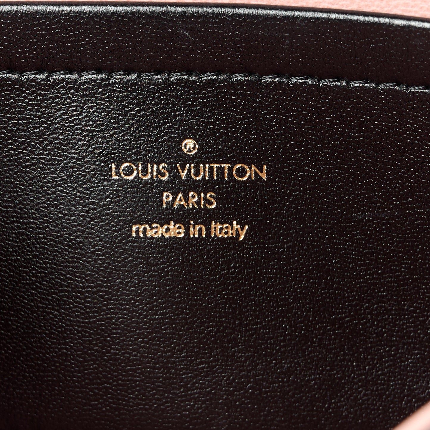 Lambskin Embossed Monogram Pochette Coussin Black