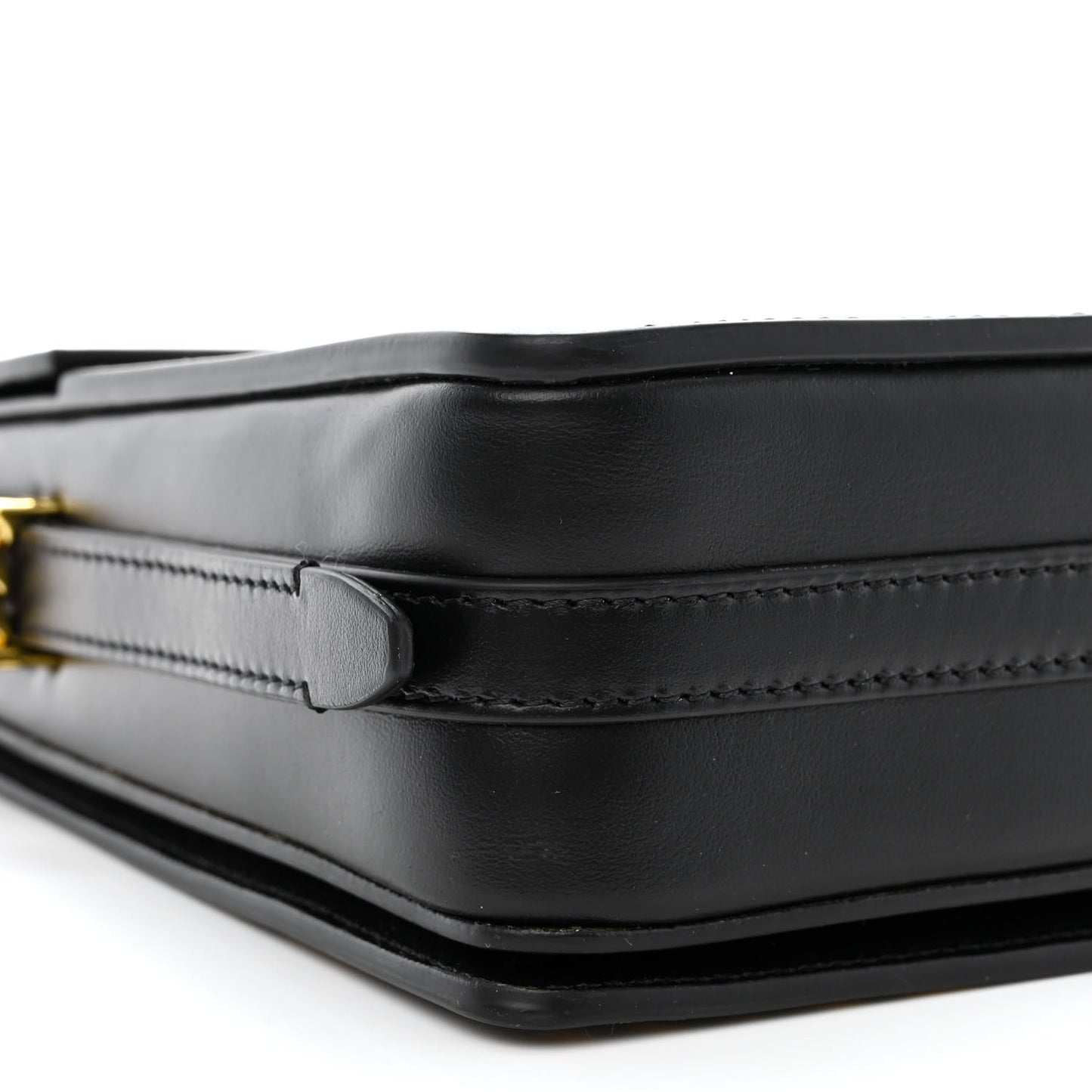Calfskin Leopard Large Grace Bag Dark Mustard